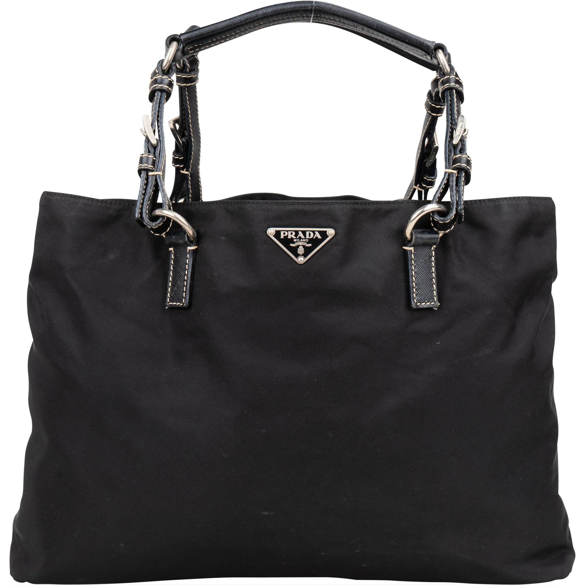 Triangle leather handbag