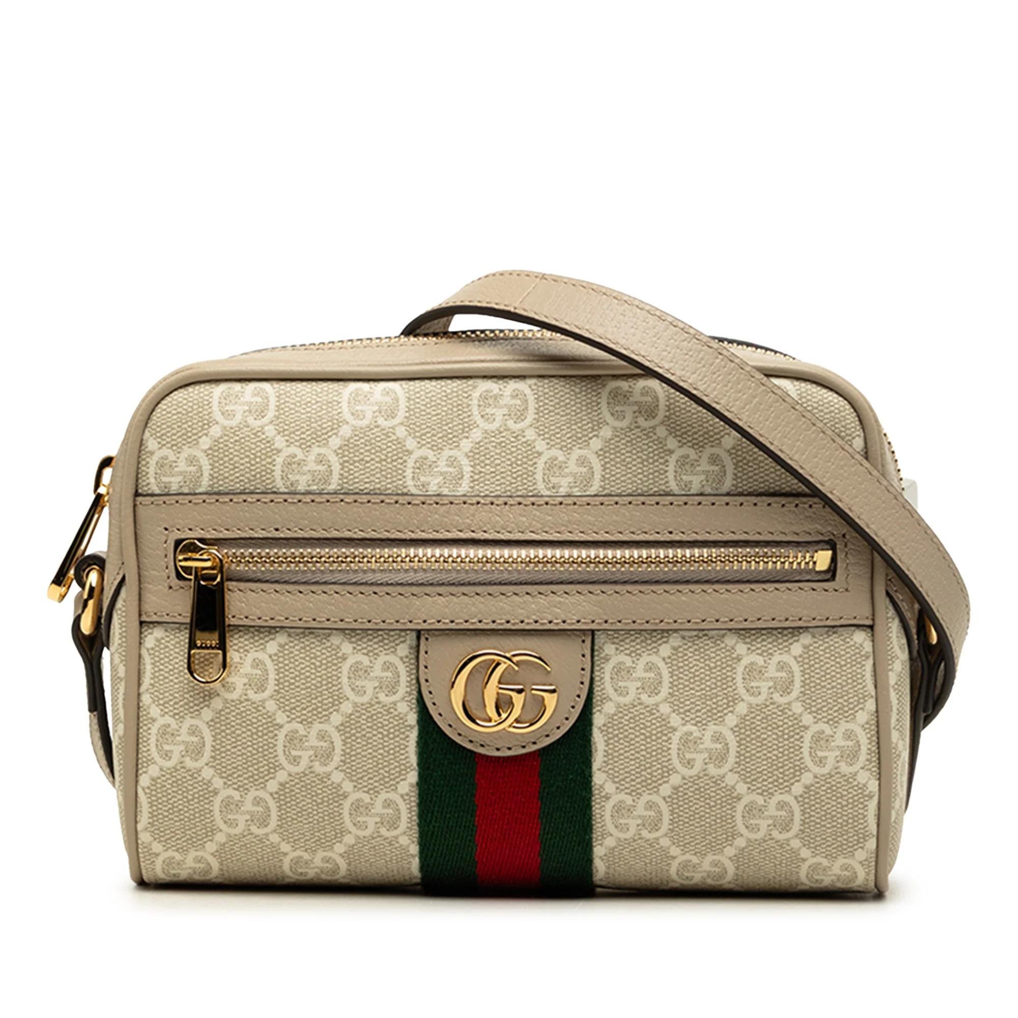 Ophidia leather crossbody bag