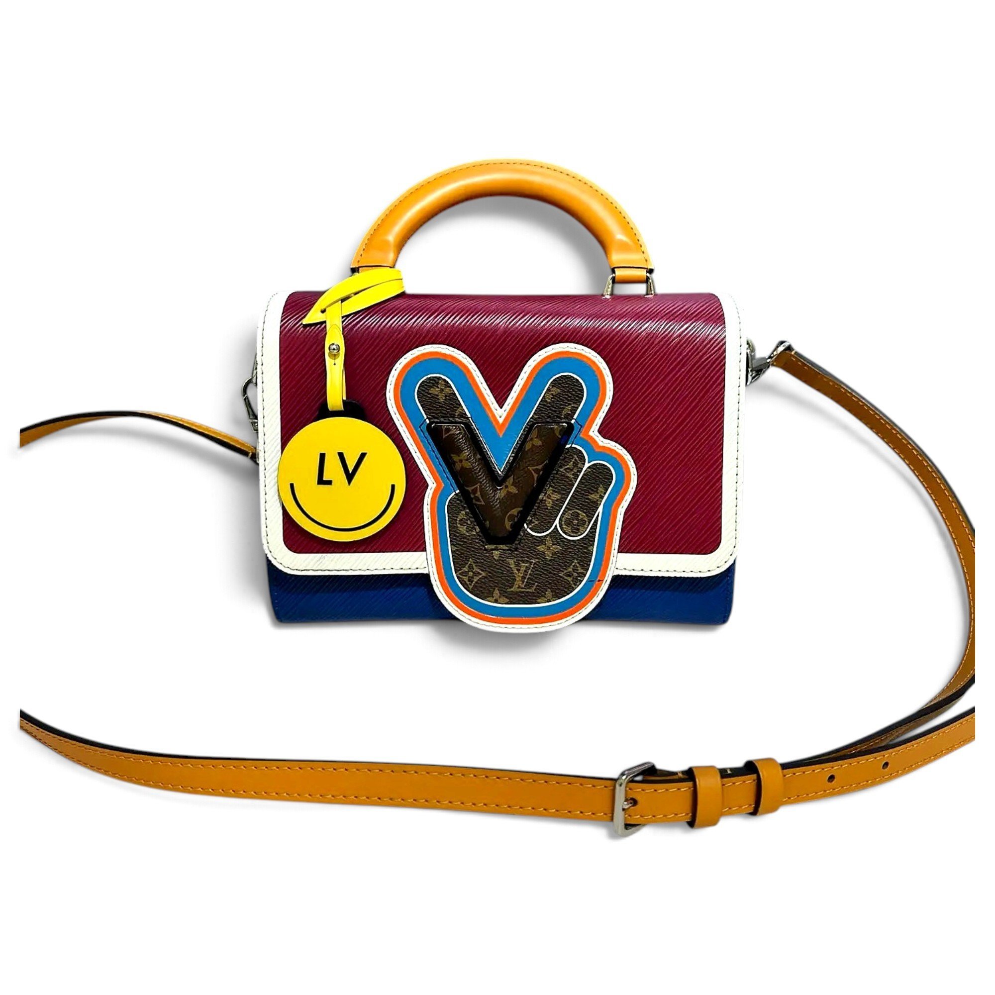 Twist One Handle leather handbag