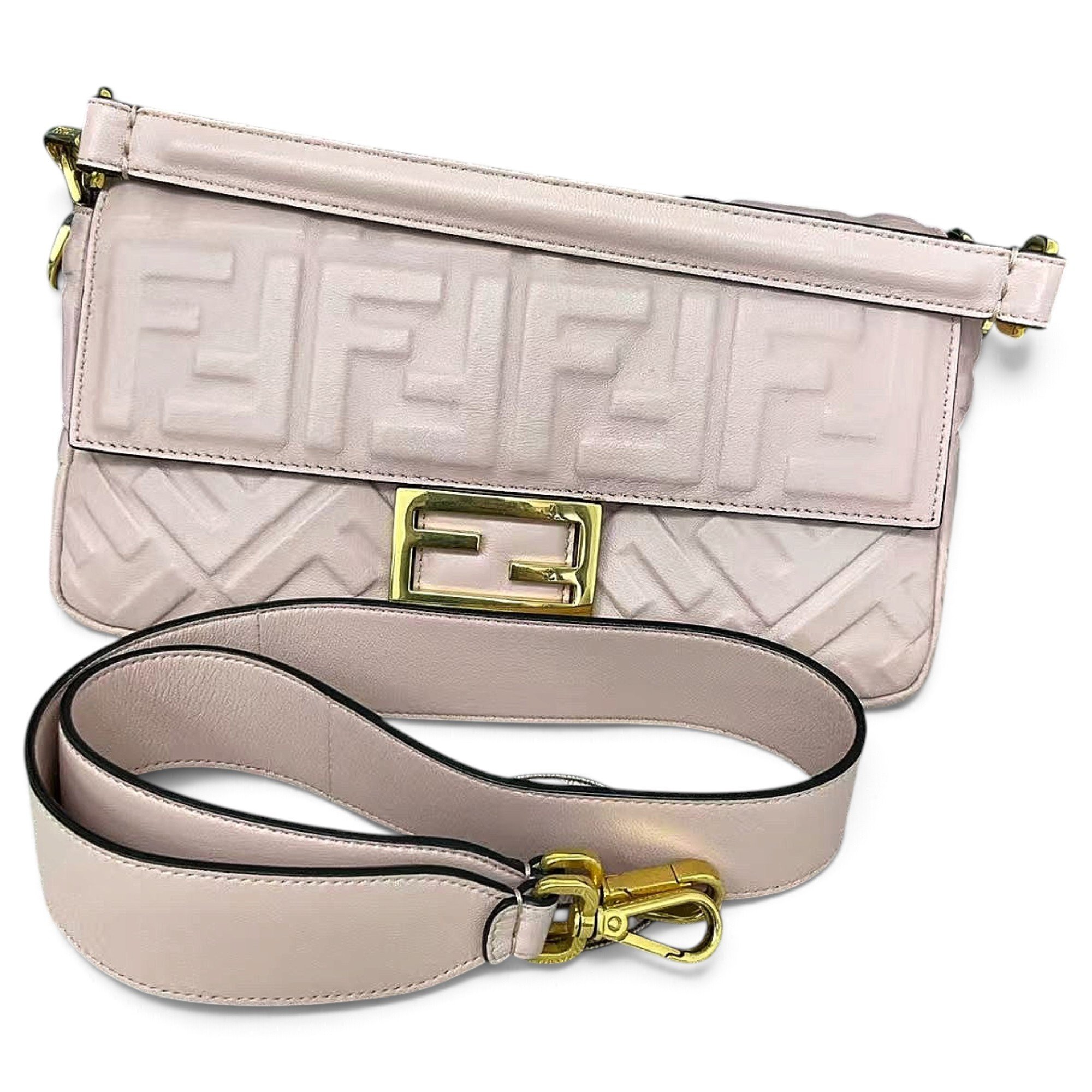 Baguette leather handbag