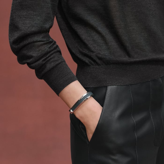 Gris Volcanique Cashmere Long-sleeve Sweater