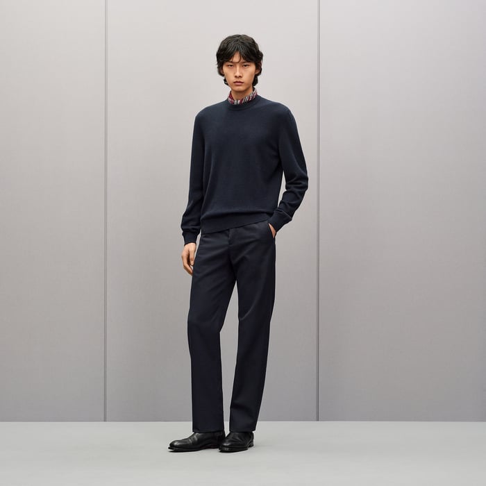 Marine "Maillon Chaine d'Ancre" Crewneck Cashmere Sweater