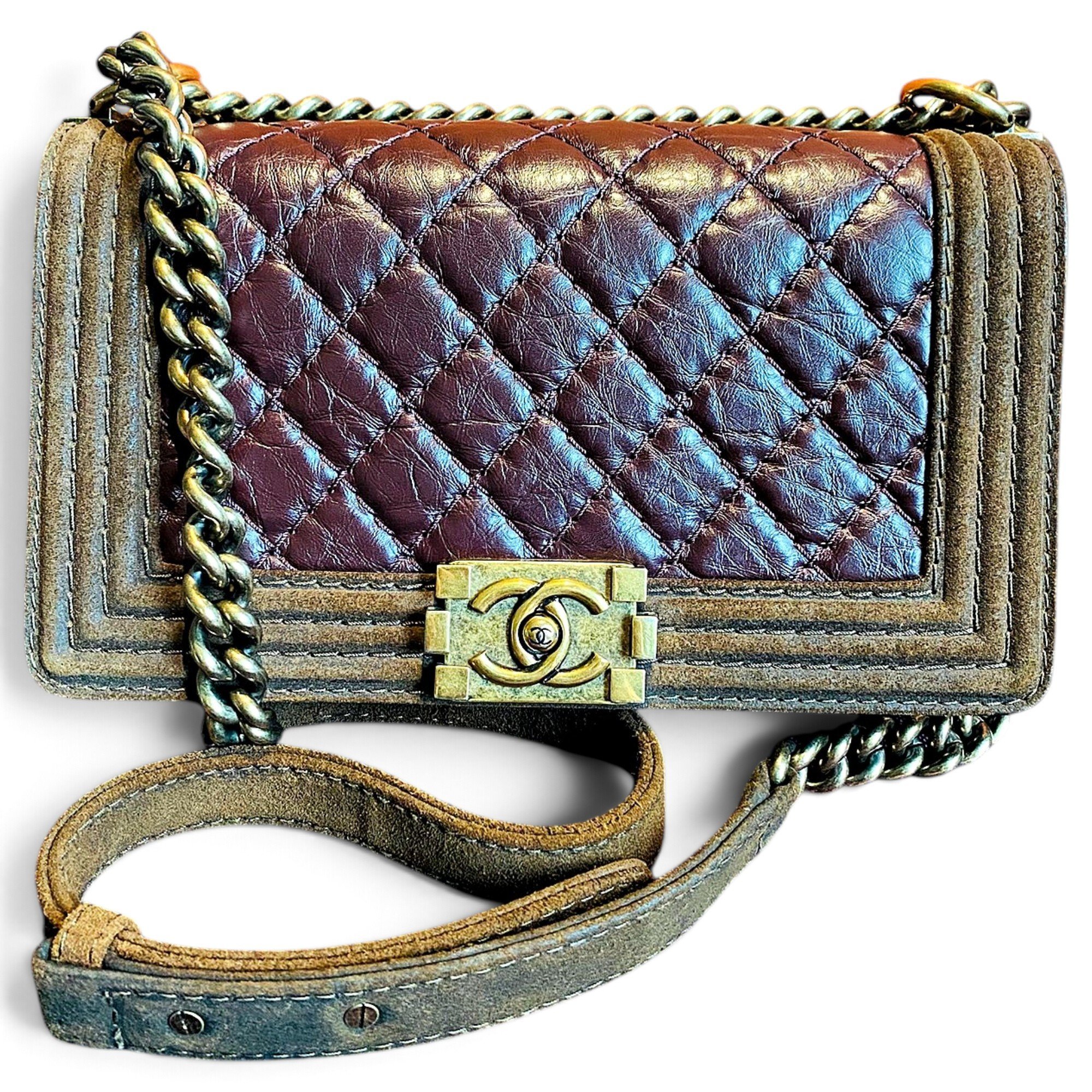 Boy leather crossbody bag