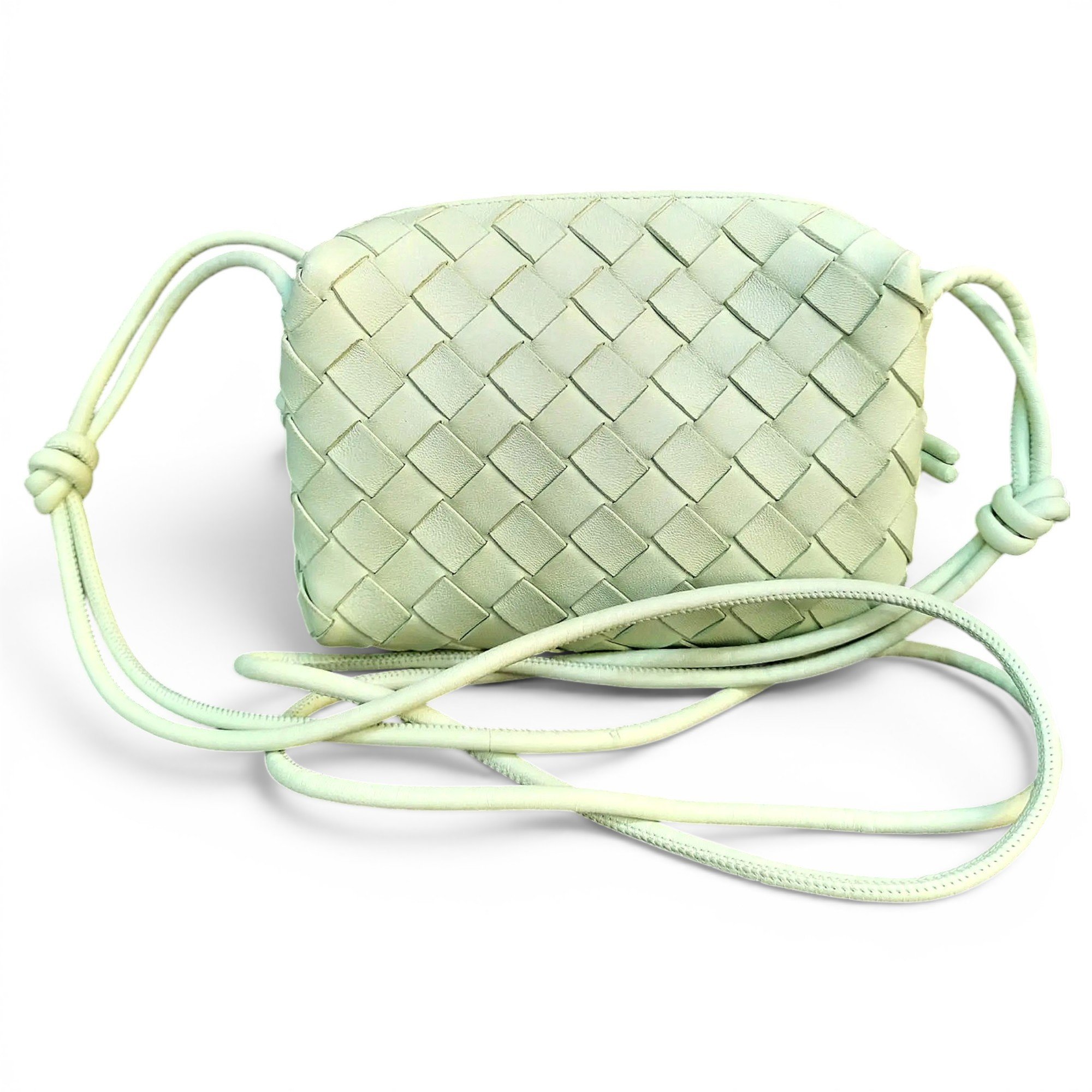 Loop leather handbag