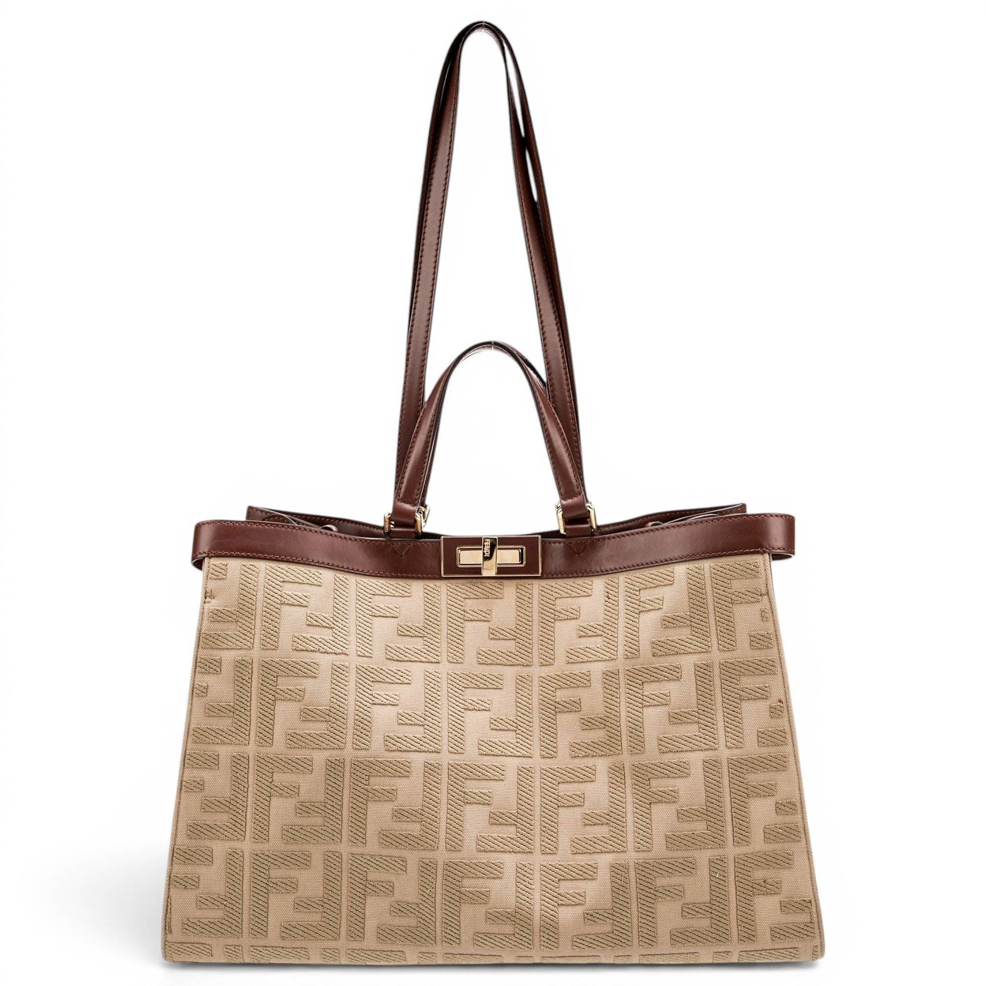 Peekaboo leather handbag
