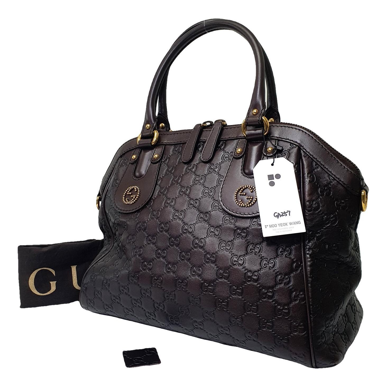 Leather handbag