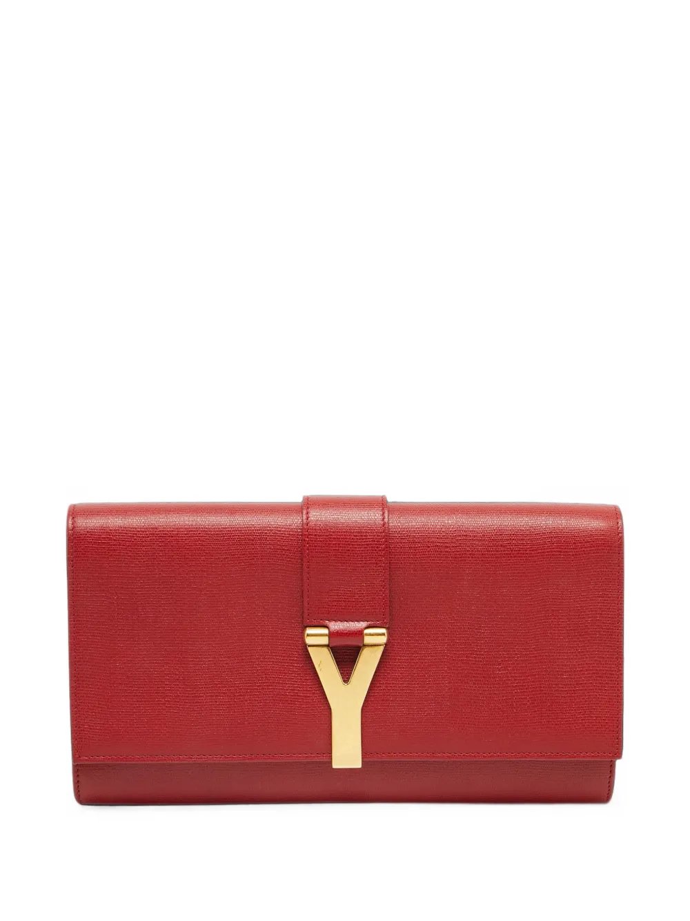 Y-Ligne textured clutch bag