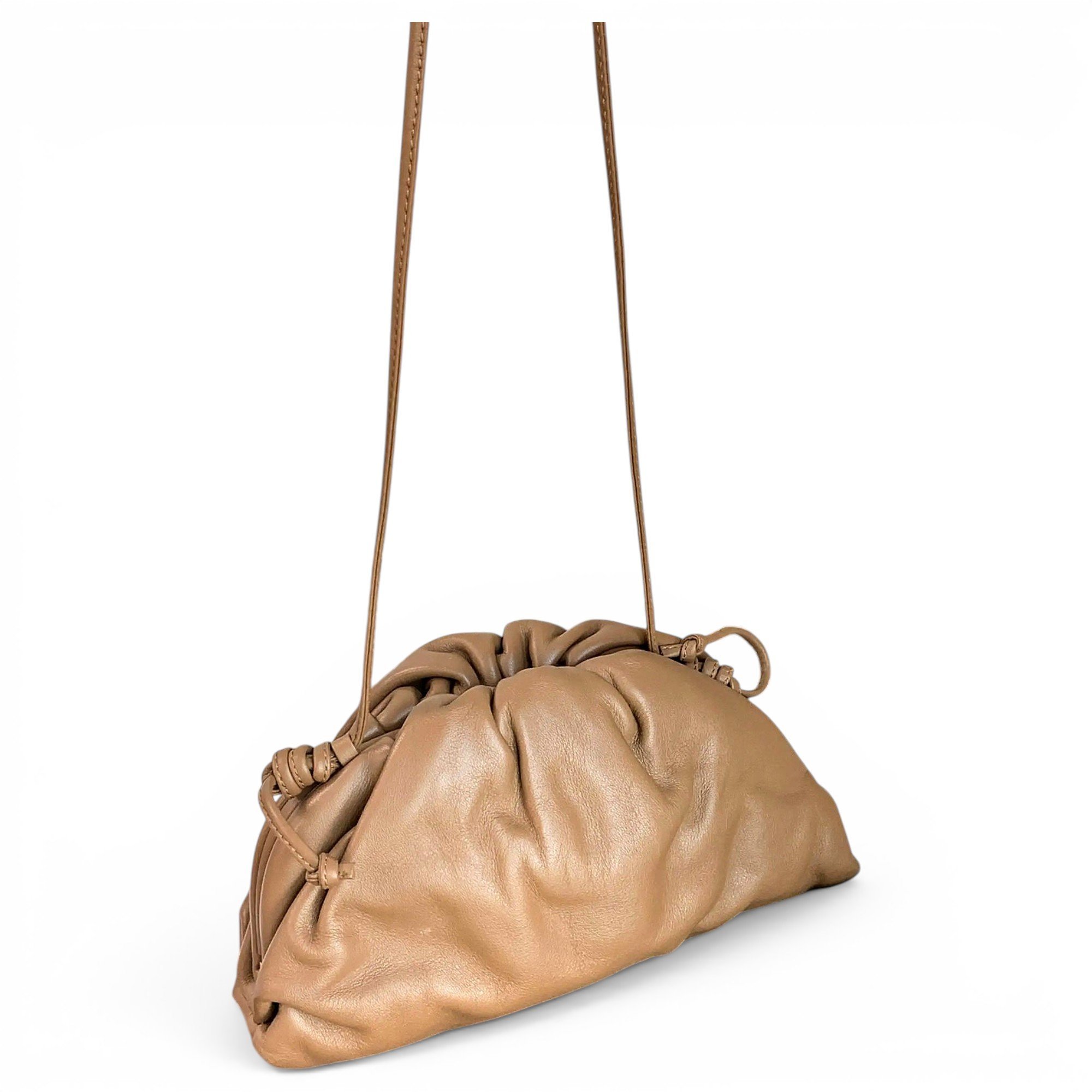 Pouch leather crossbody bag