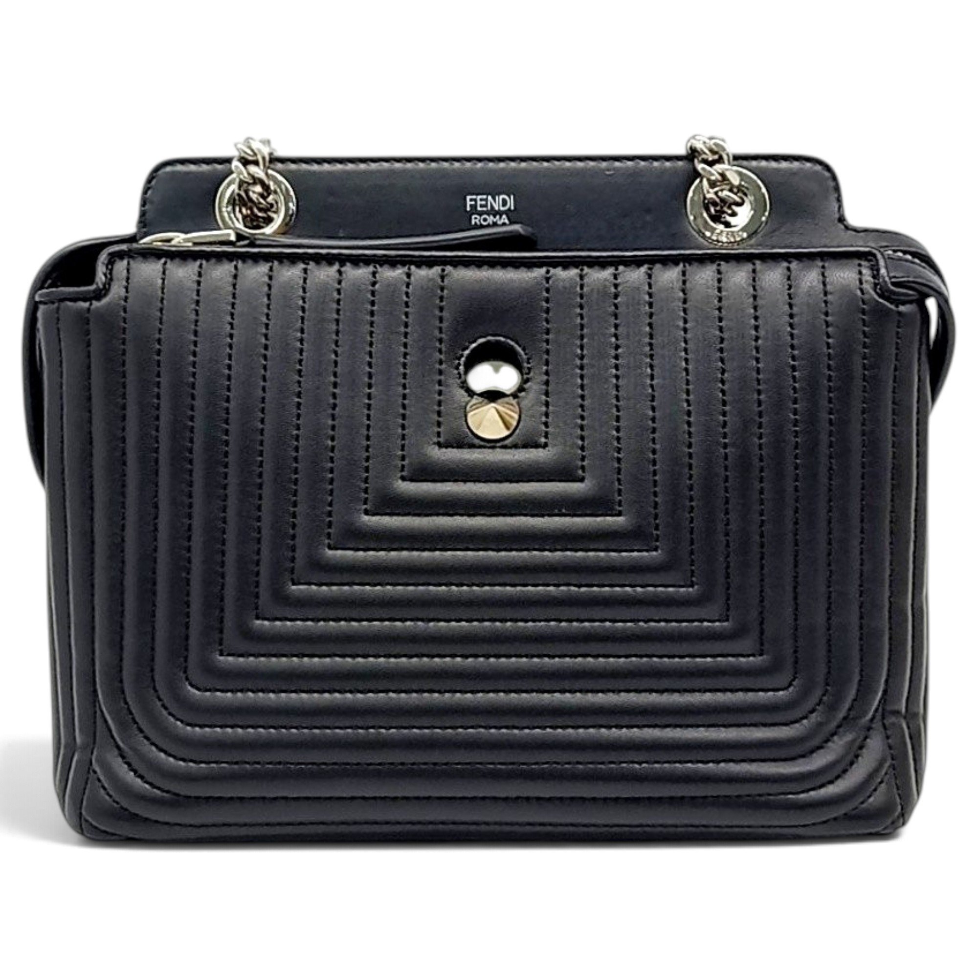 Dot Com leather handbag