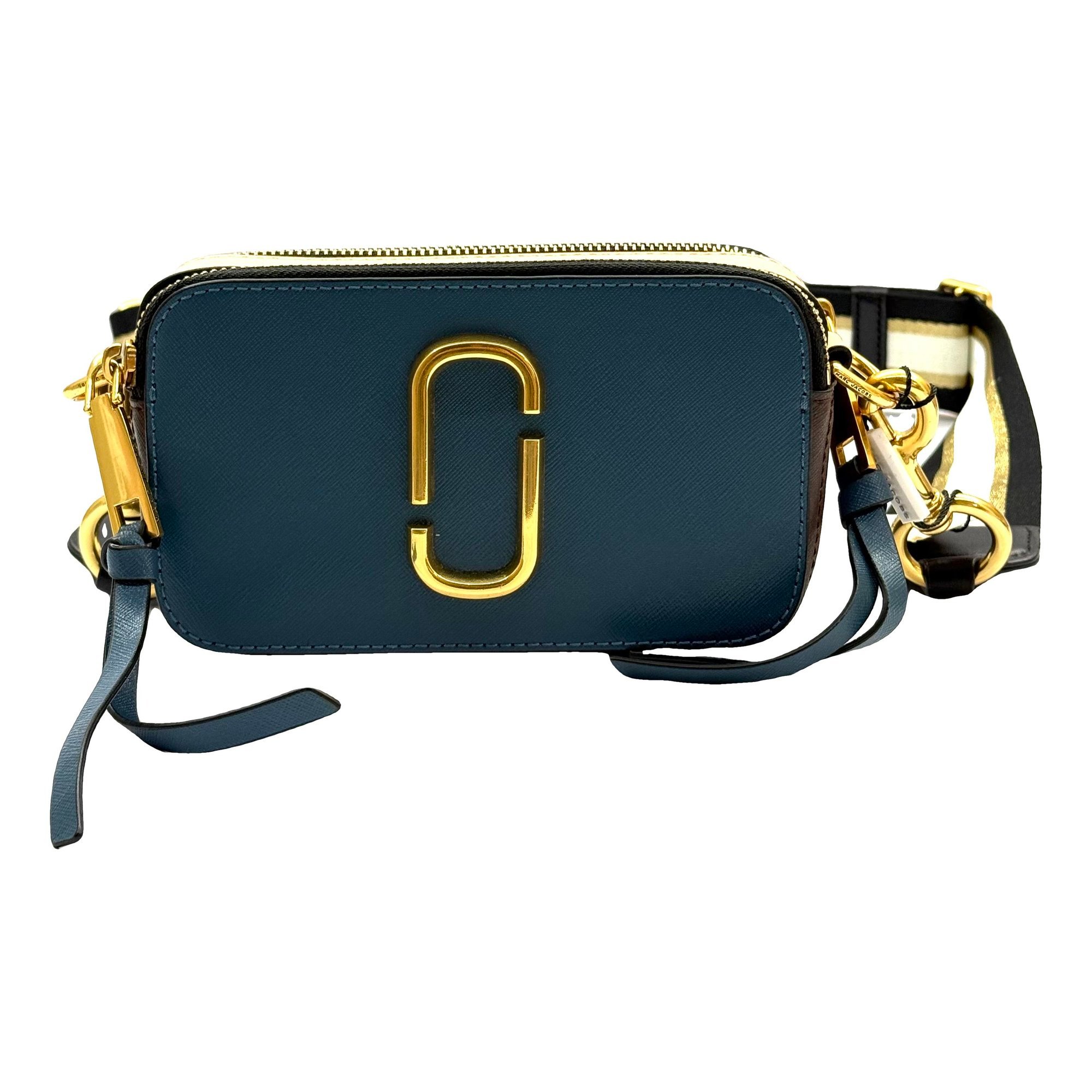 Snapshot leather handbag