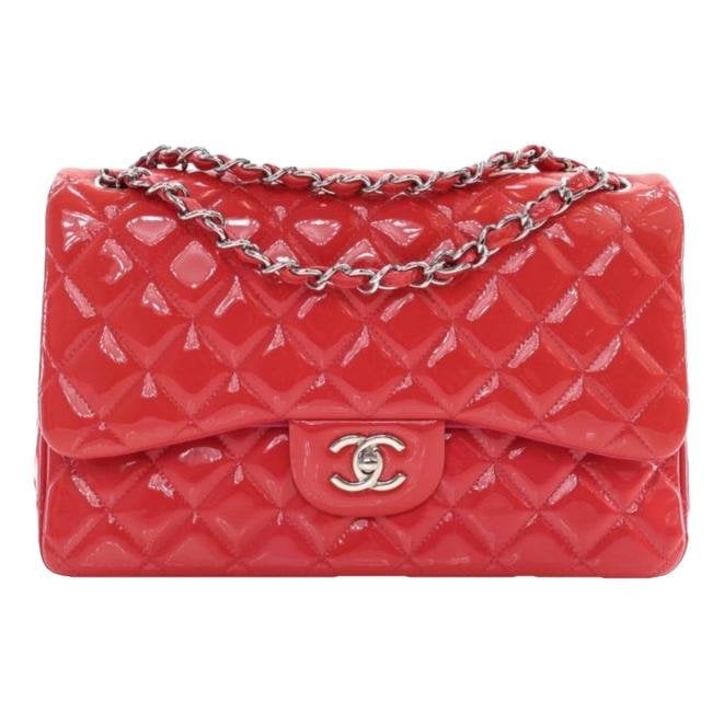 Patent leather handbag