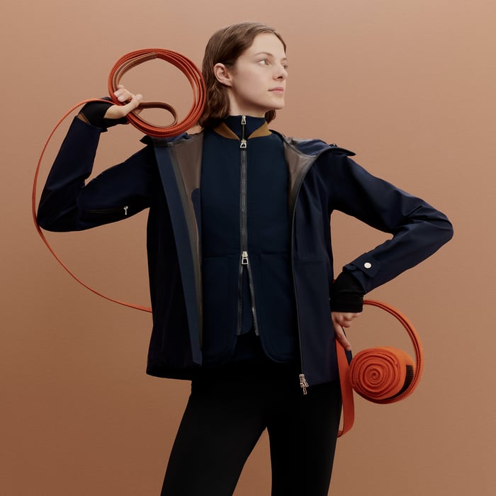 Navy Hardshell Jumping Water-resistant Jacket