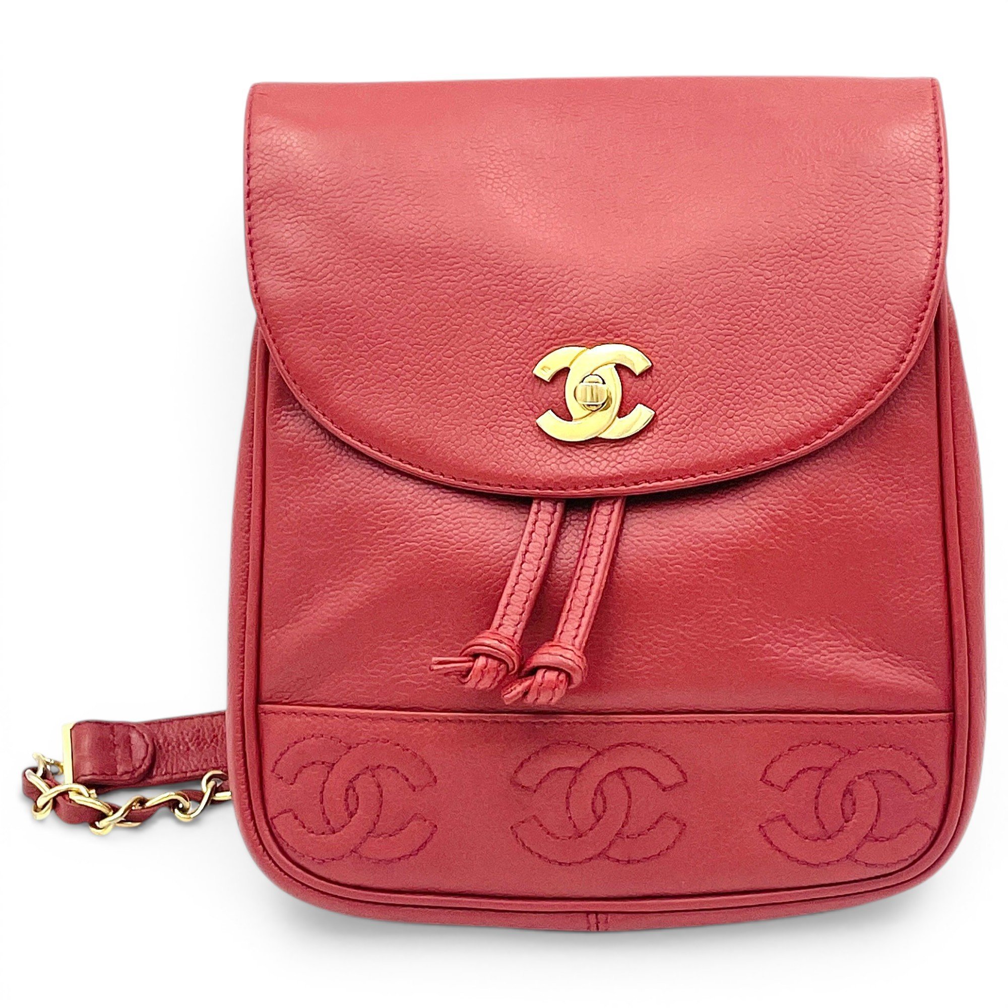 Leather backpack