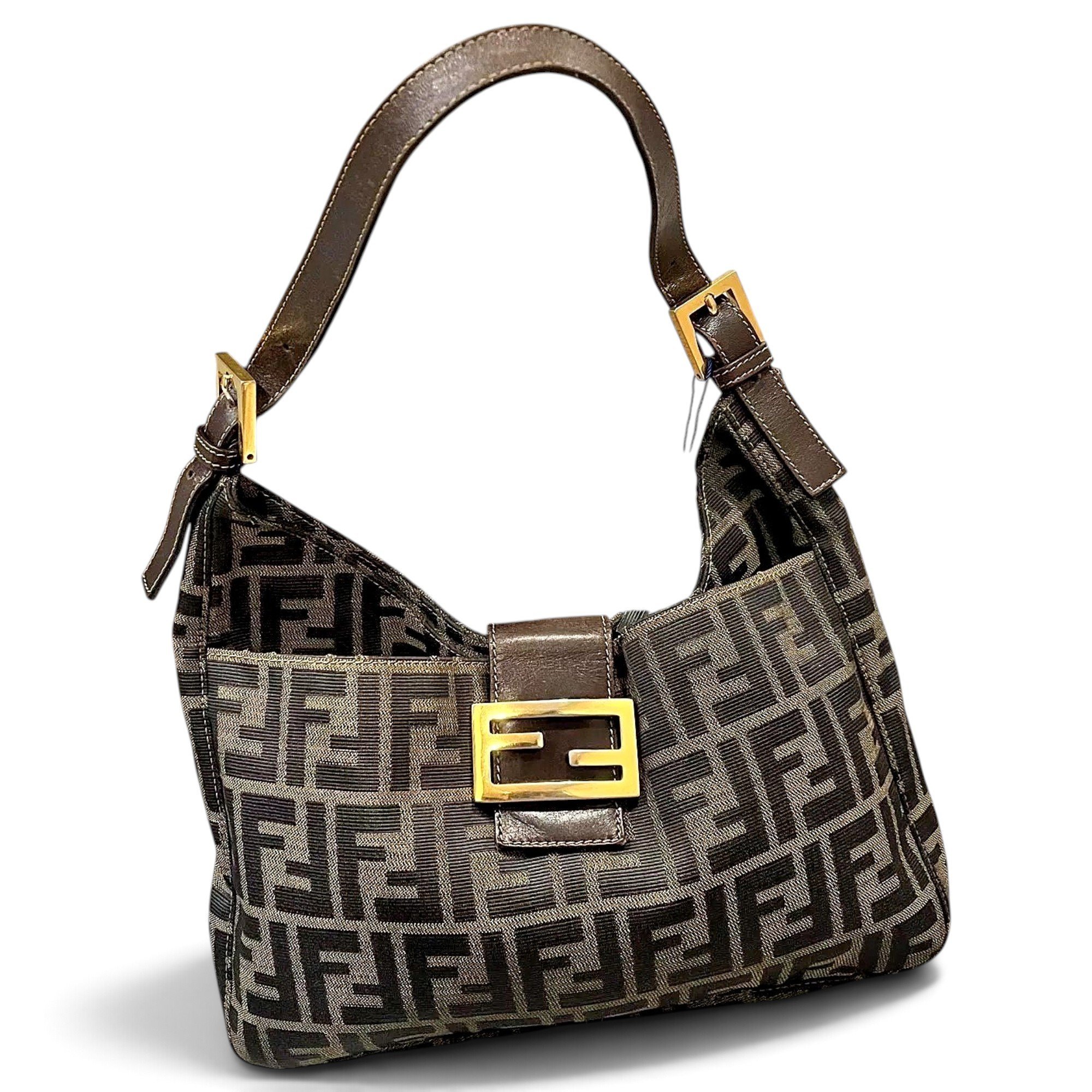 Fendi Mamma Baguette cloth handbag