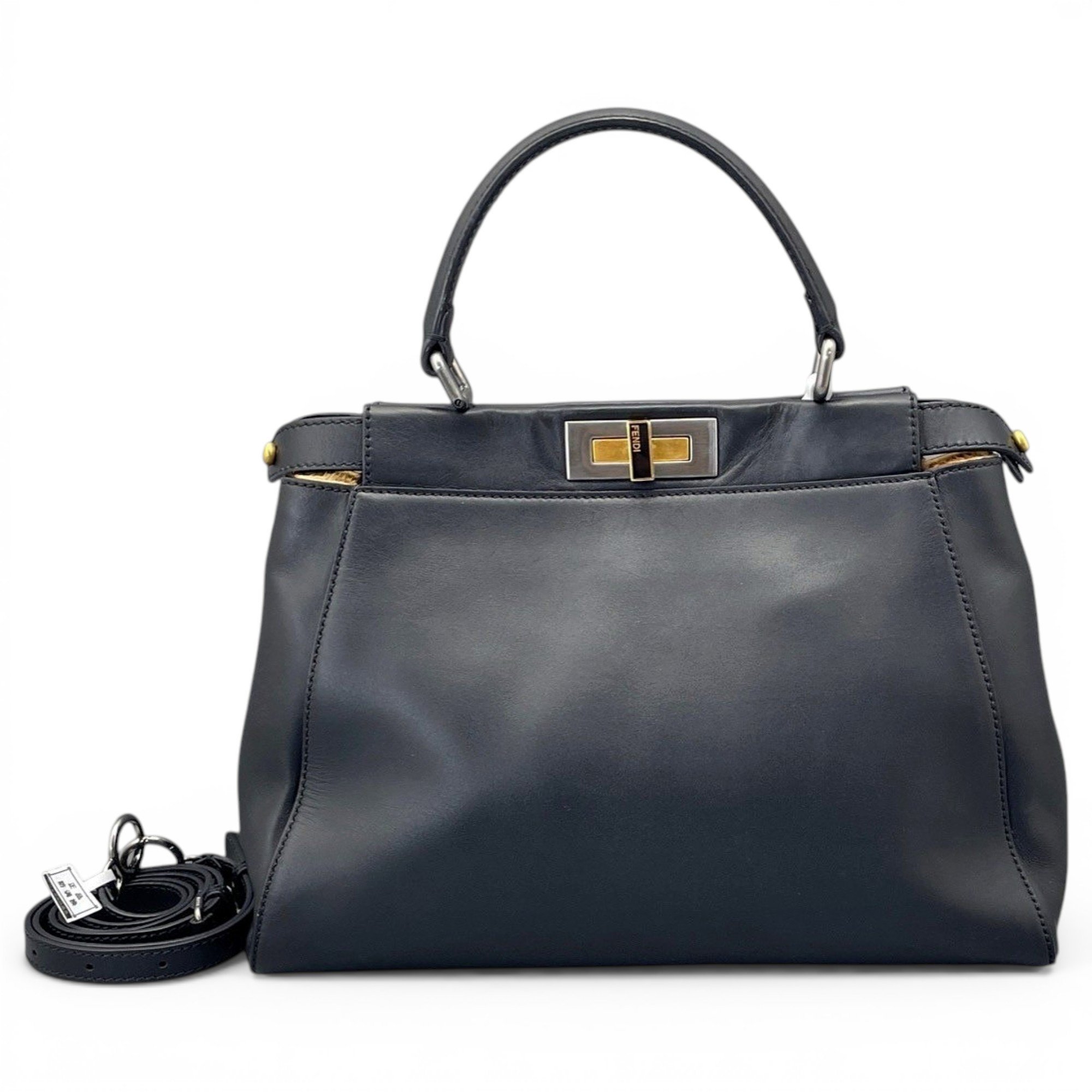 Peekaboo leather handbag