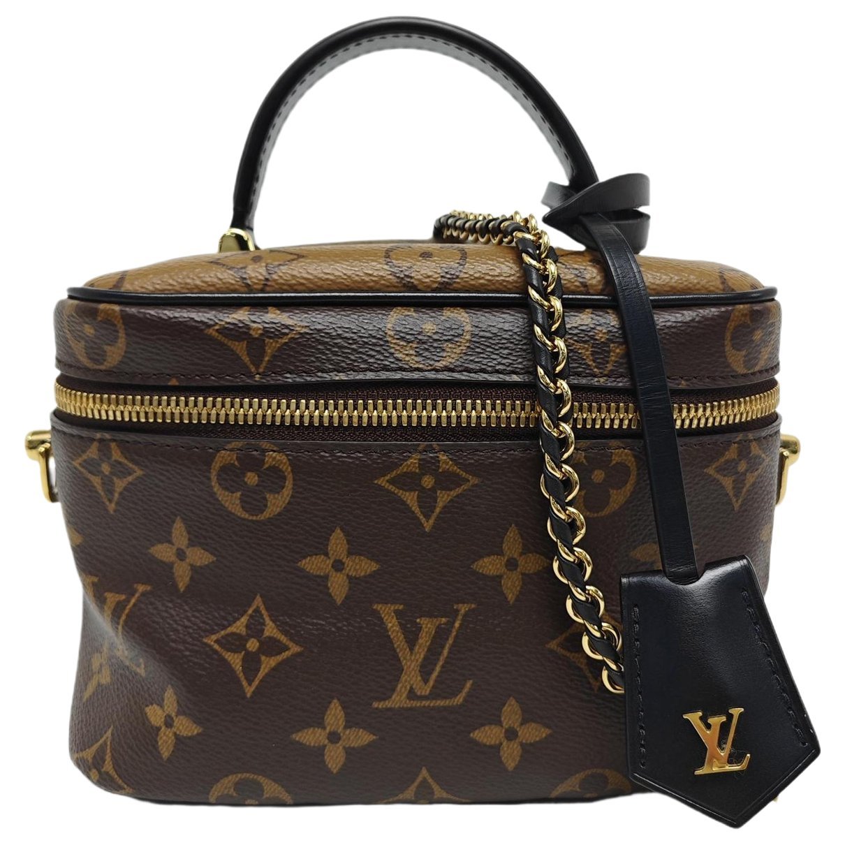 Vanity leather handbag
