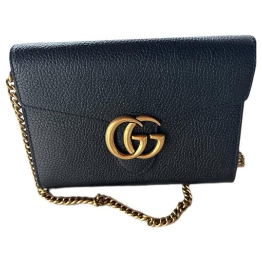 Leather clutch bag