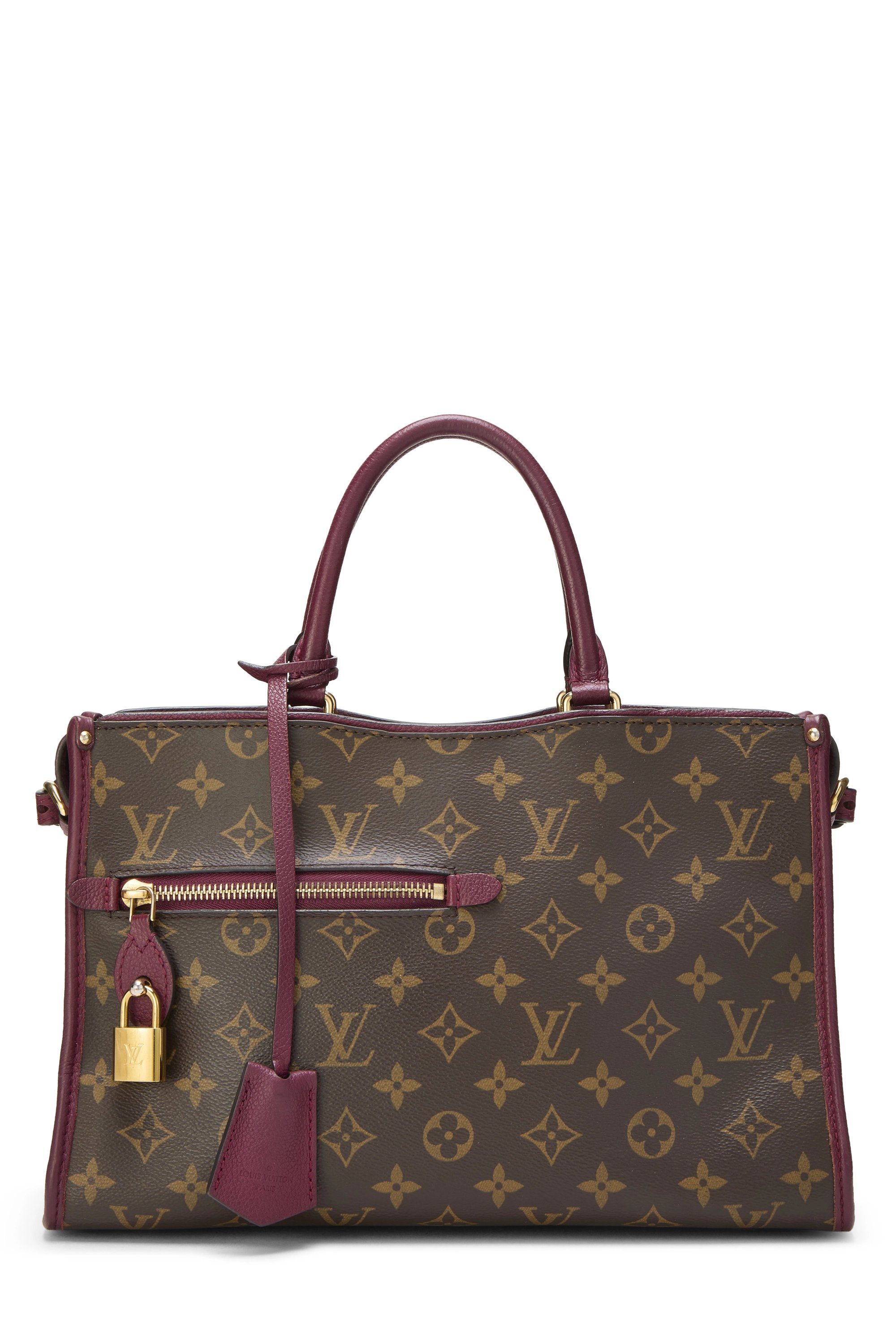 Purple Monogram Canvas Popincourt PM NM