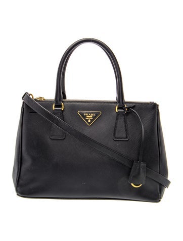 Saffiano Lux Leather Galleria Double Zip Large
