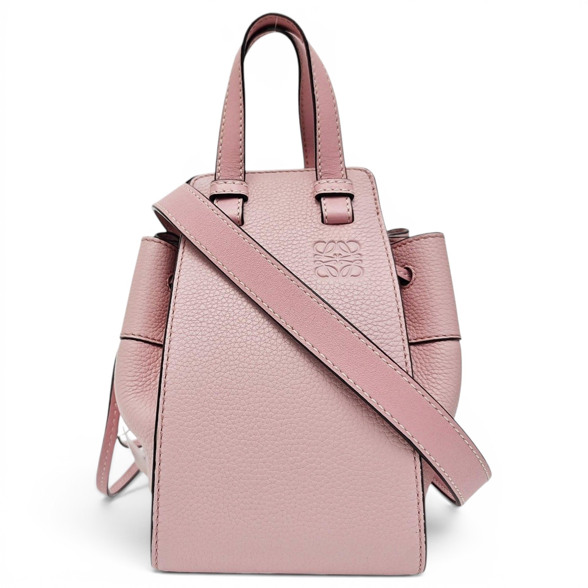 Hammock leather handbag