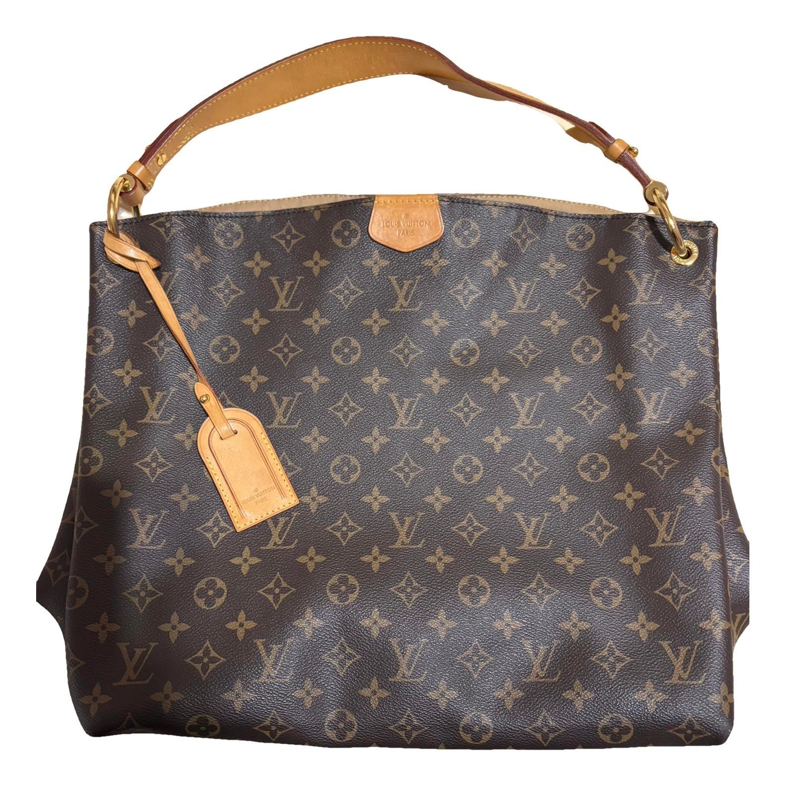 Graceful leather handbag