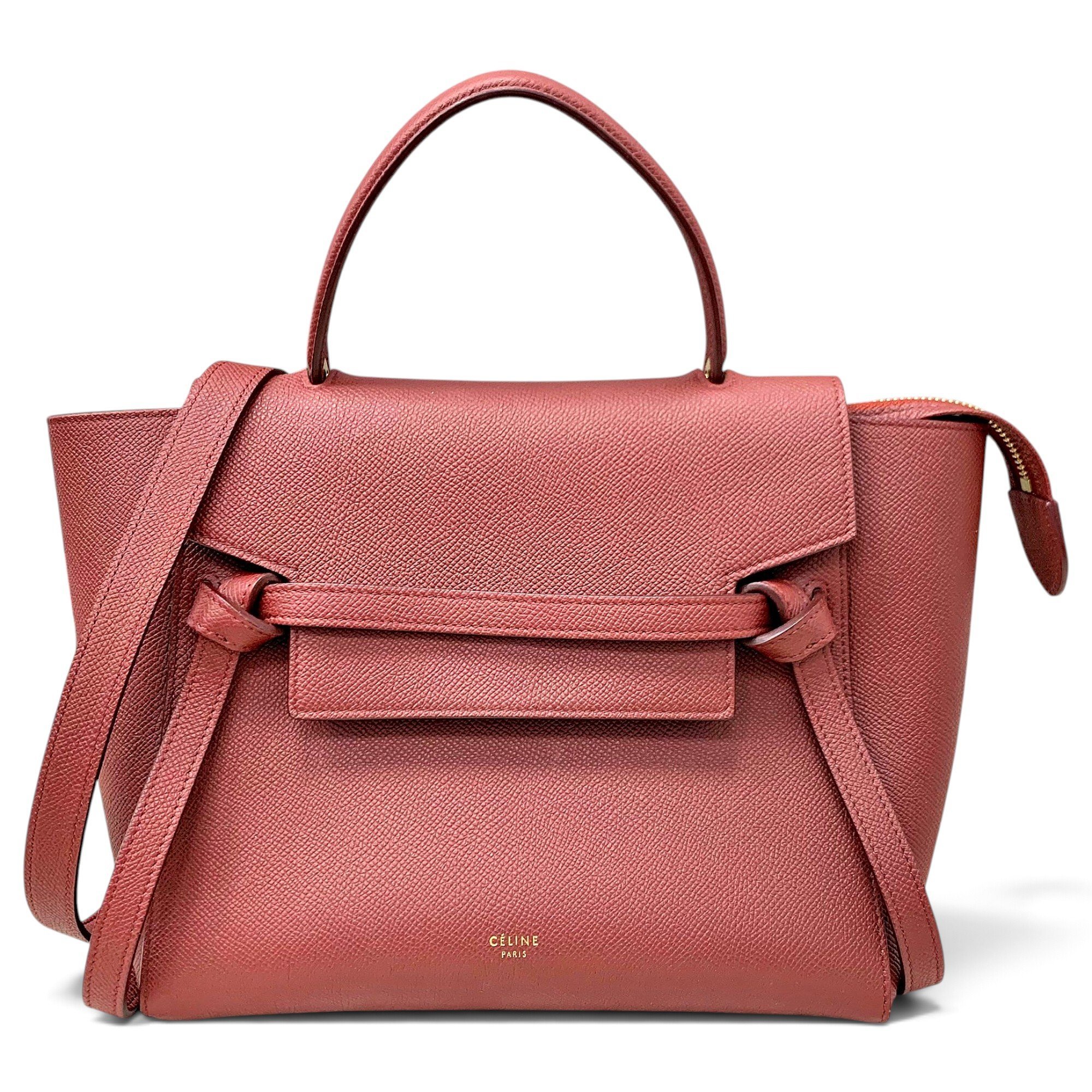 Belt leather handbag
