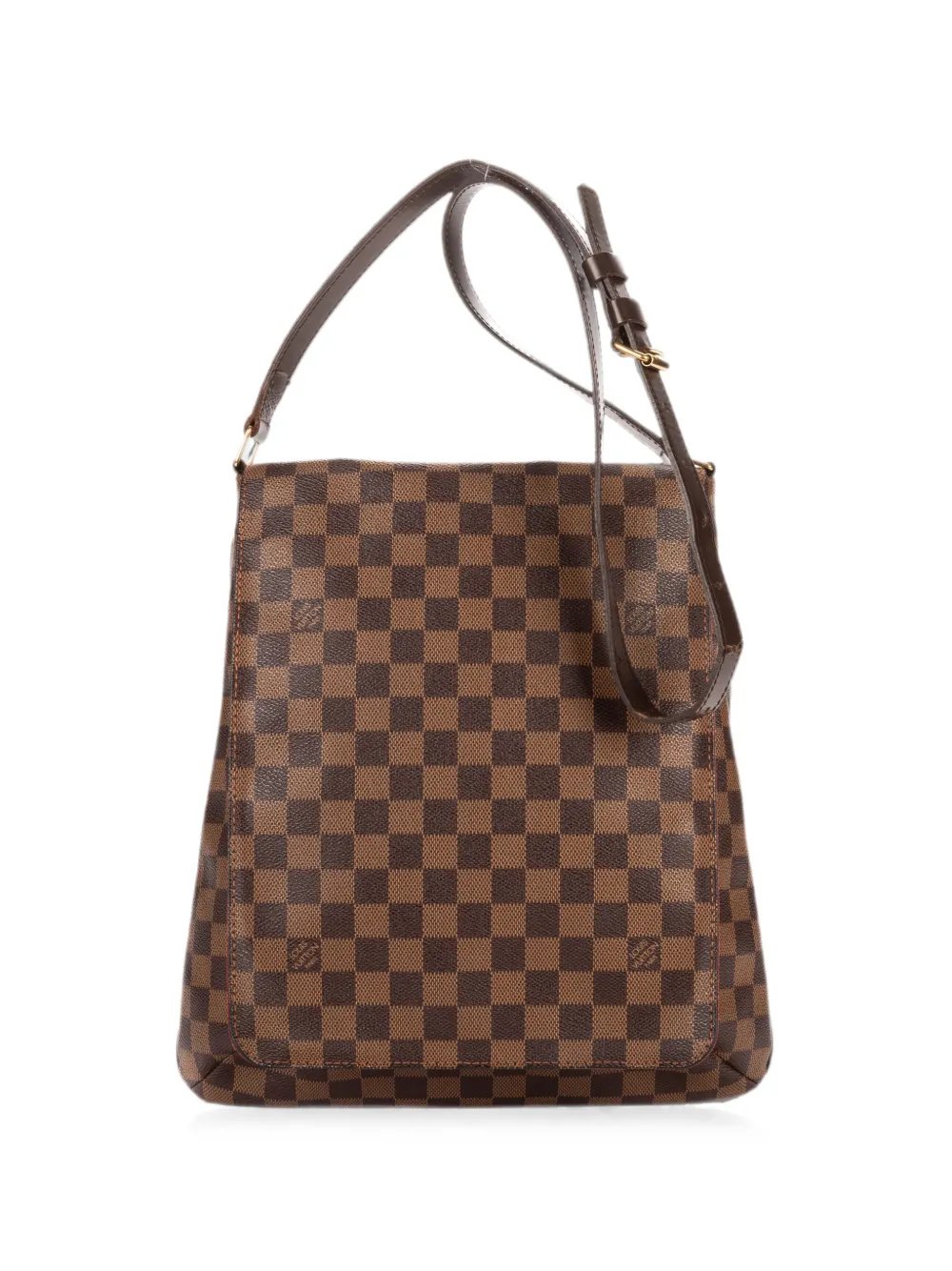 GM Musette Salsa Damier Ebène canvas shoulder bag