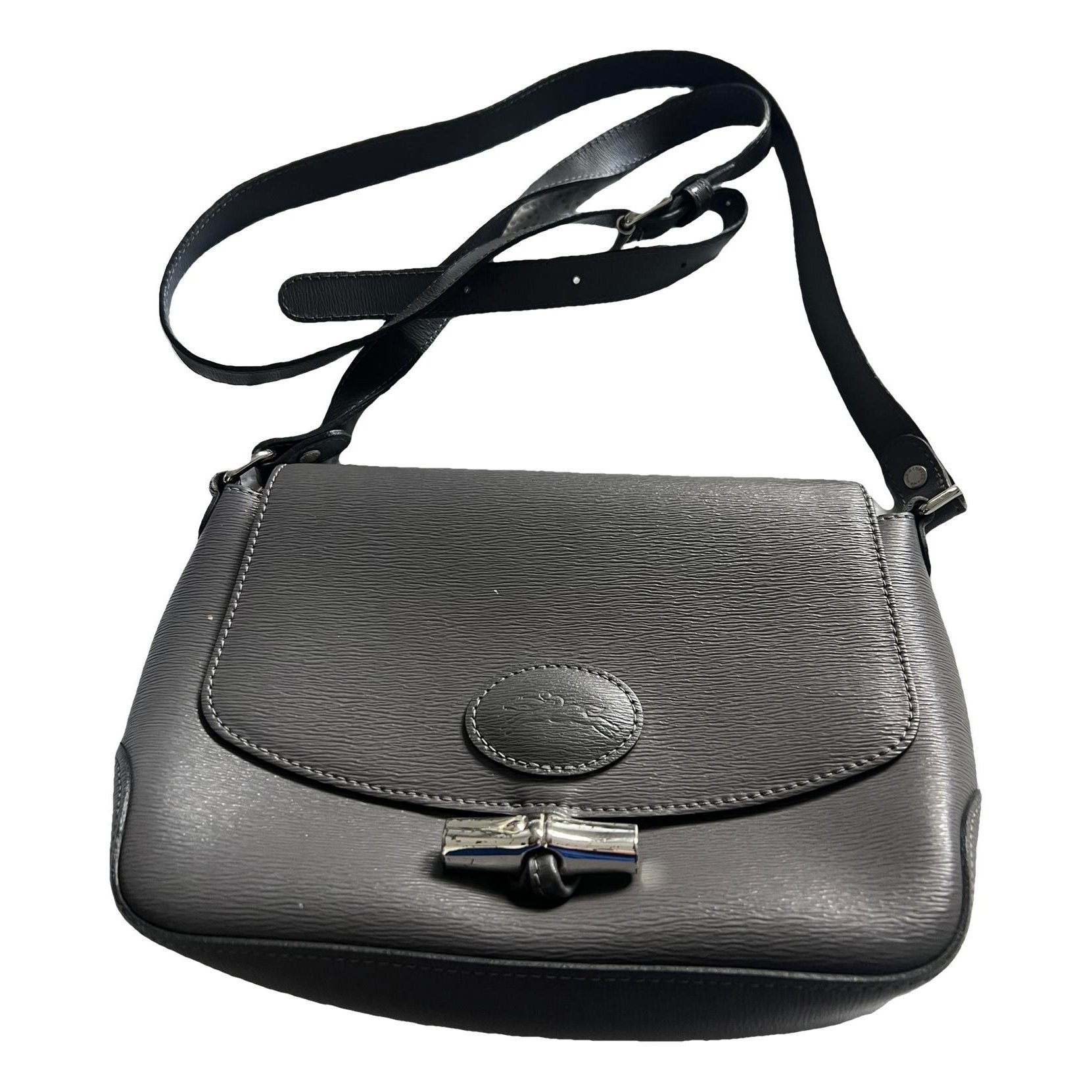 Leather clutch bag