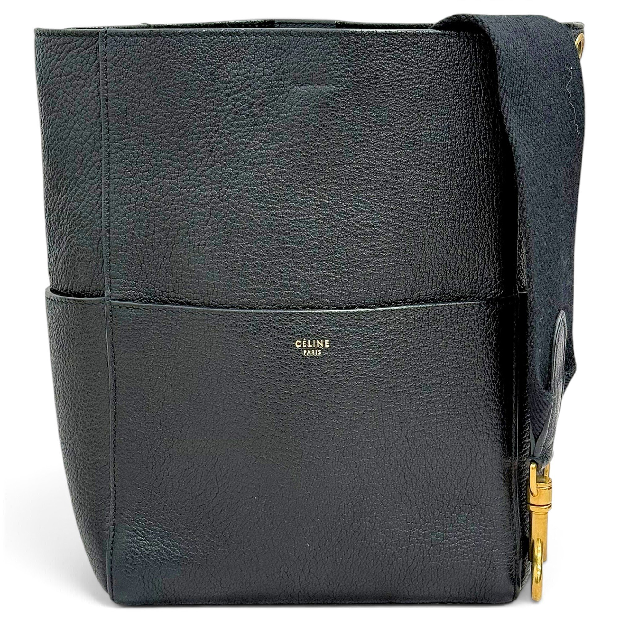 Seau Sangle leather handbag