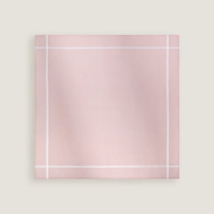 Rose Clair Jacquard d'H Handkerchief