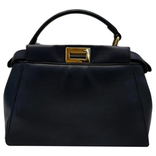 Peekaboo leather satchel