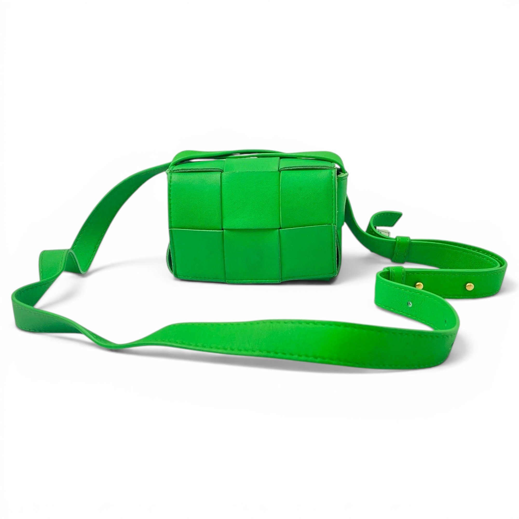 Cassette leather handbag