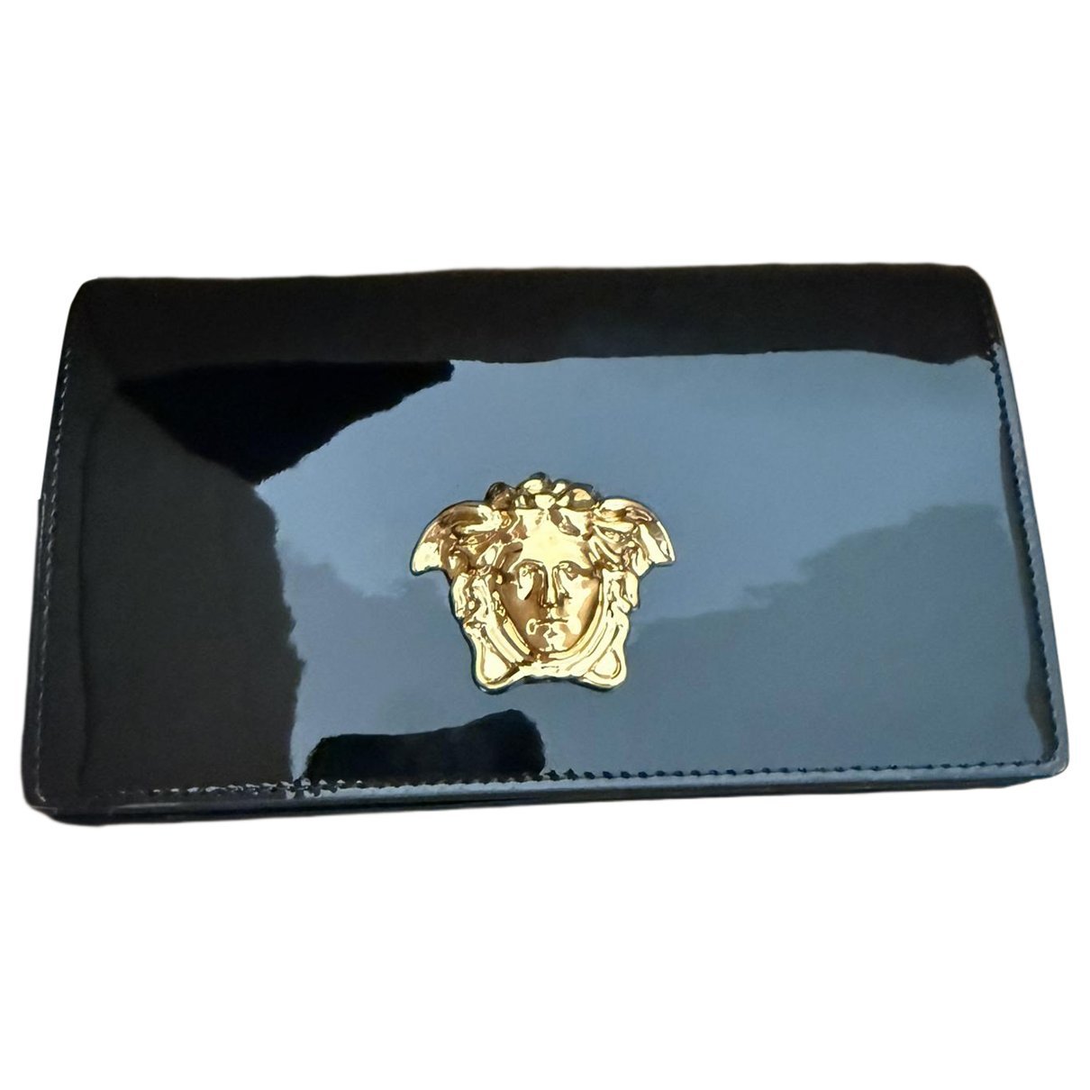 Leather clutch bag