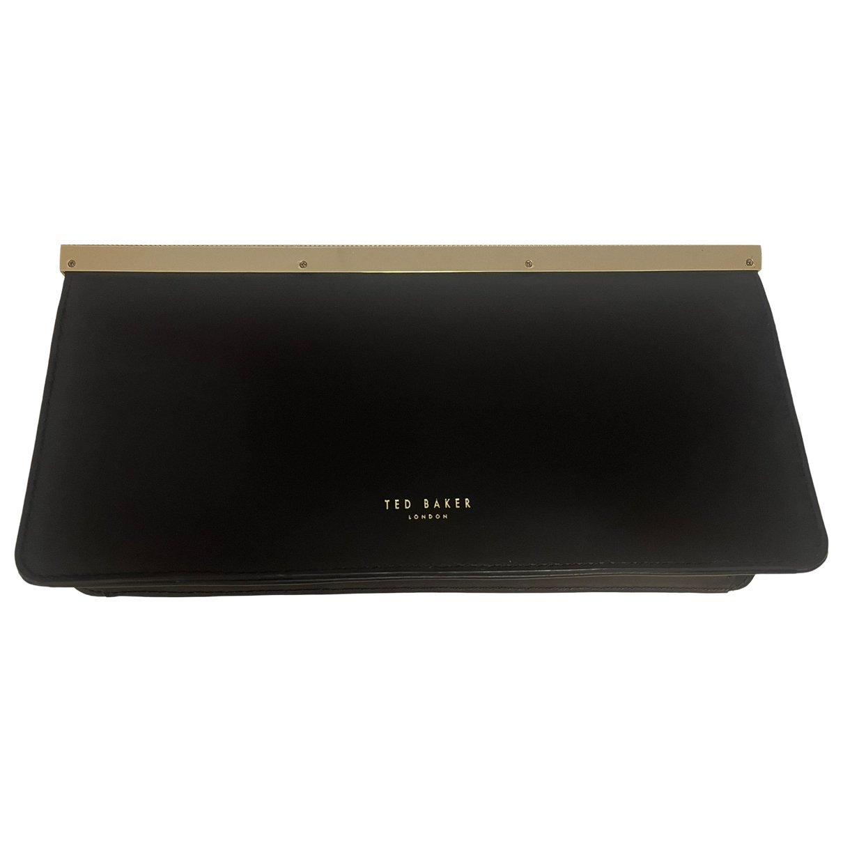 Leather clutch bag