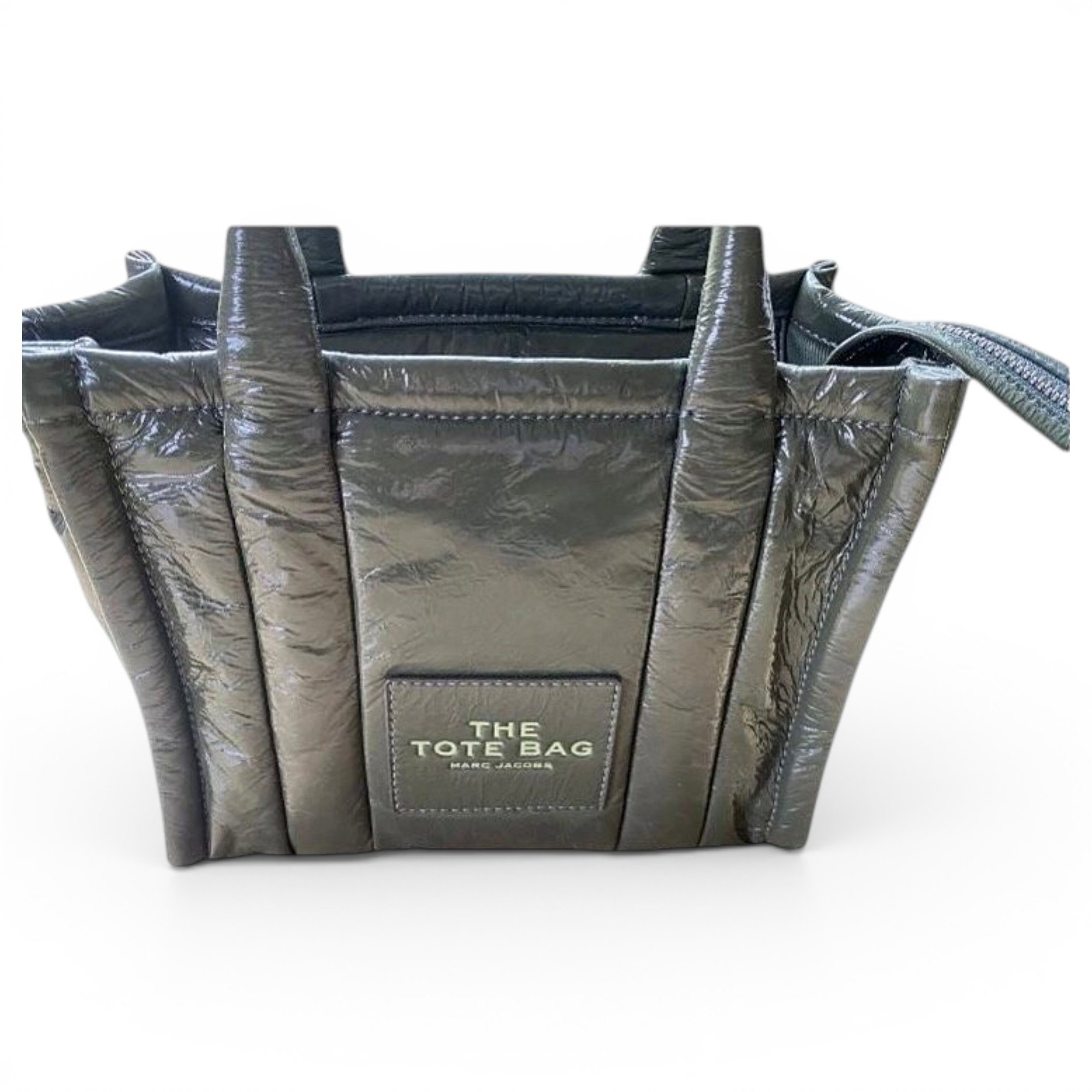 Patent leather tote