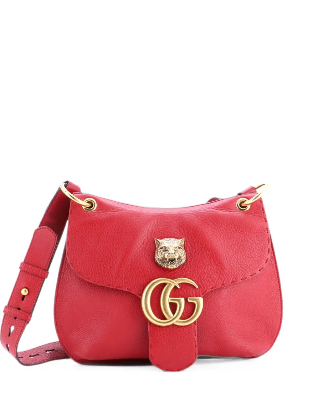 GG Marmont Animalier Shoulder Bag Leather Medium crossbody bag