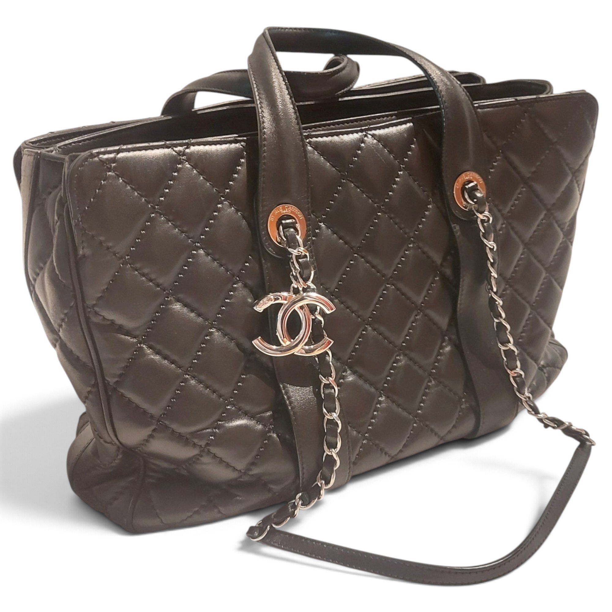 Grand shopping leather tote