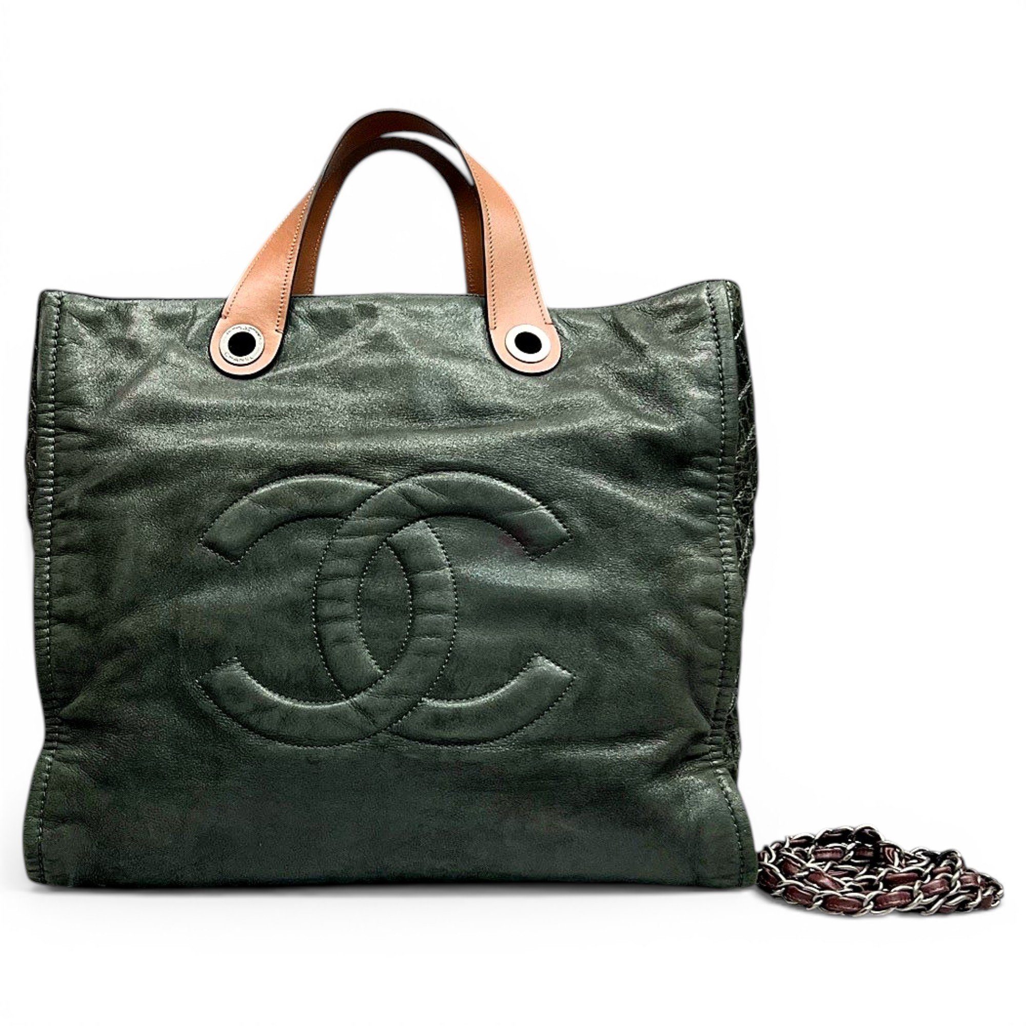 Leather tote