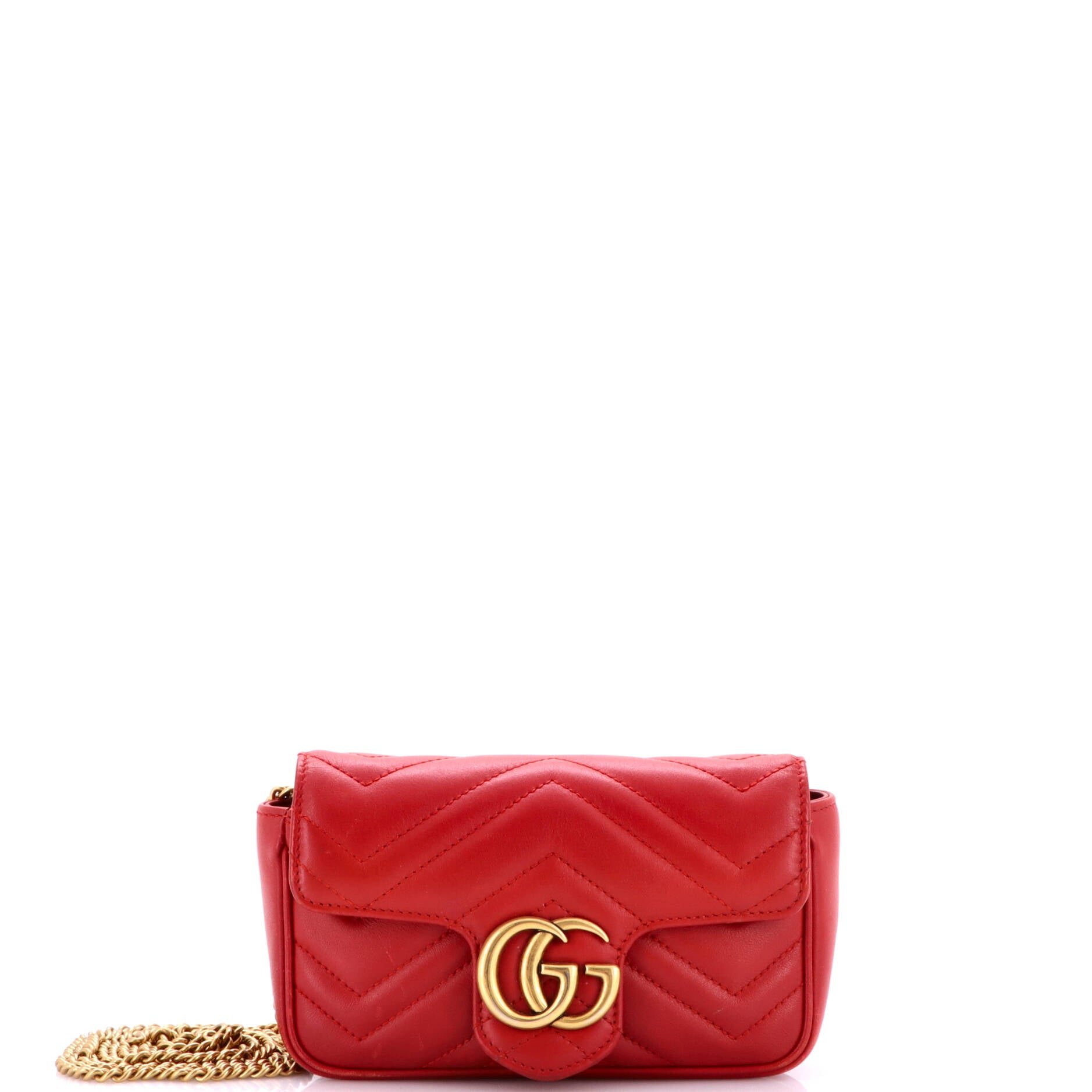 GG Marmont Flap Bag Matelasse Leather Super Mini