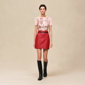 Pull manches courtes twillaine imprimé « Ferronnerie Remix »