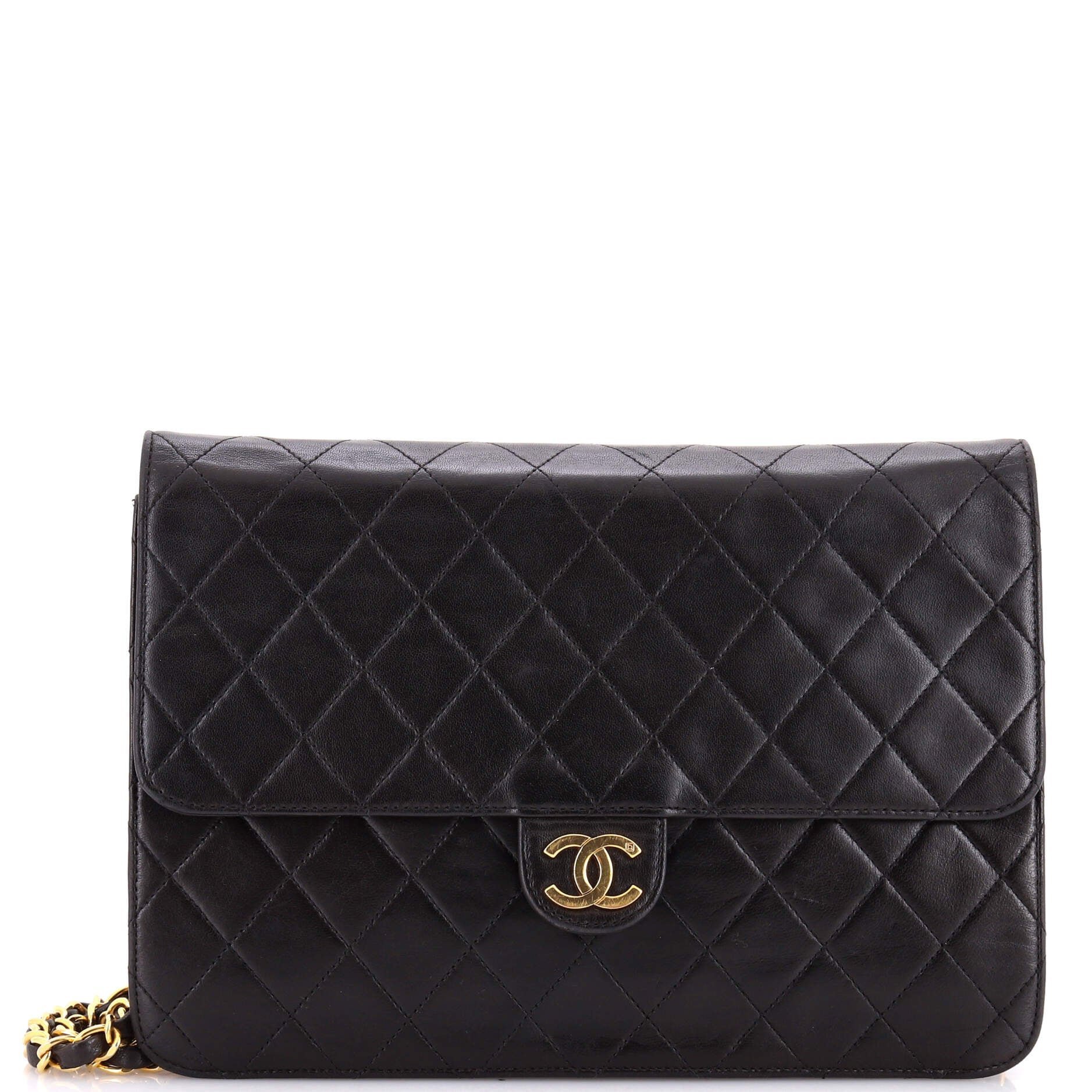 Leather clutch bag