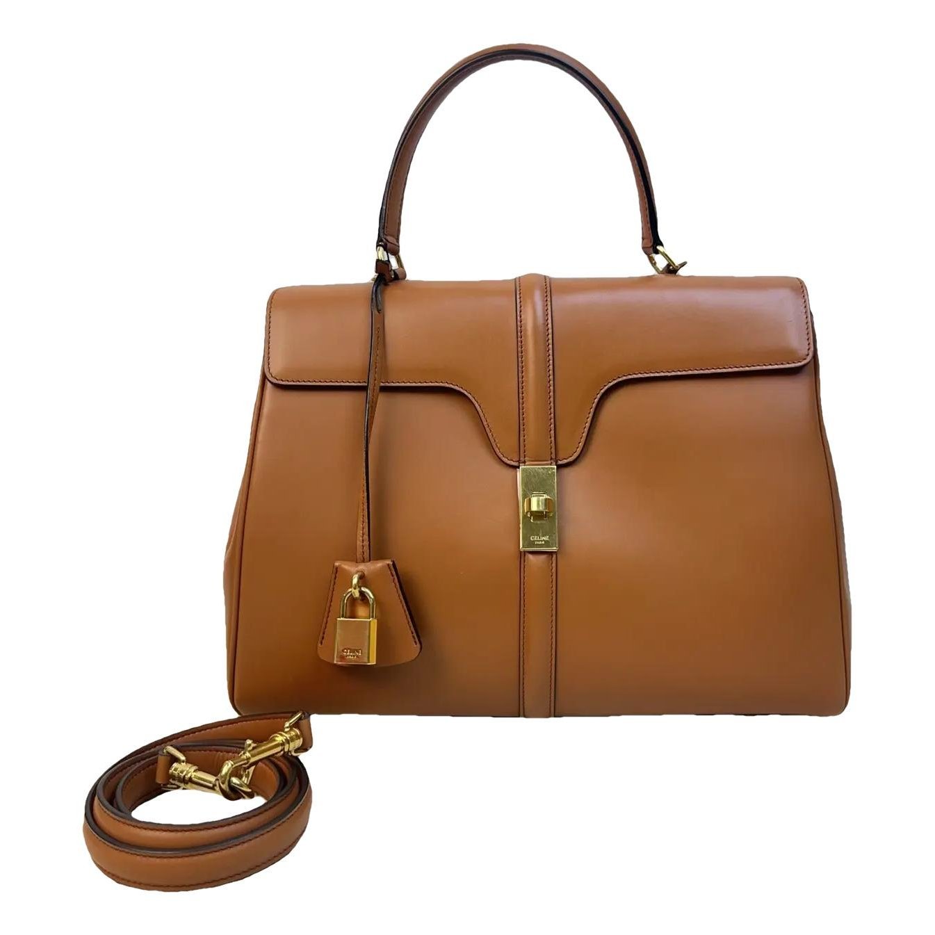 Sac 16 leather handbag