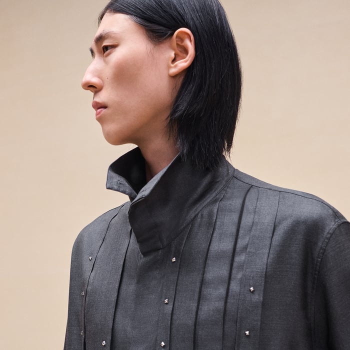Anthracite "Clou Pyramide" Sporty Fit Shirt