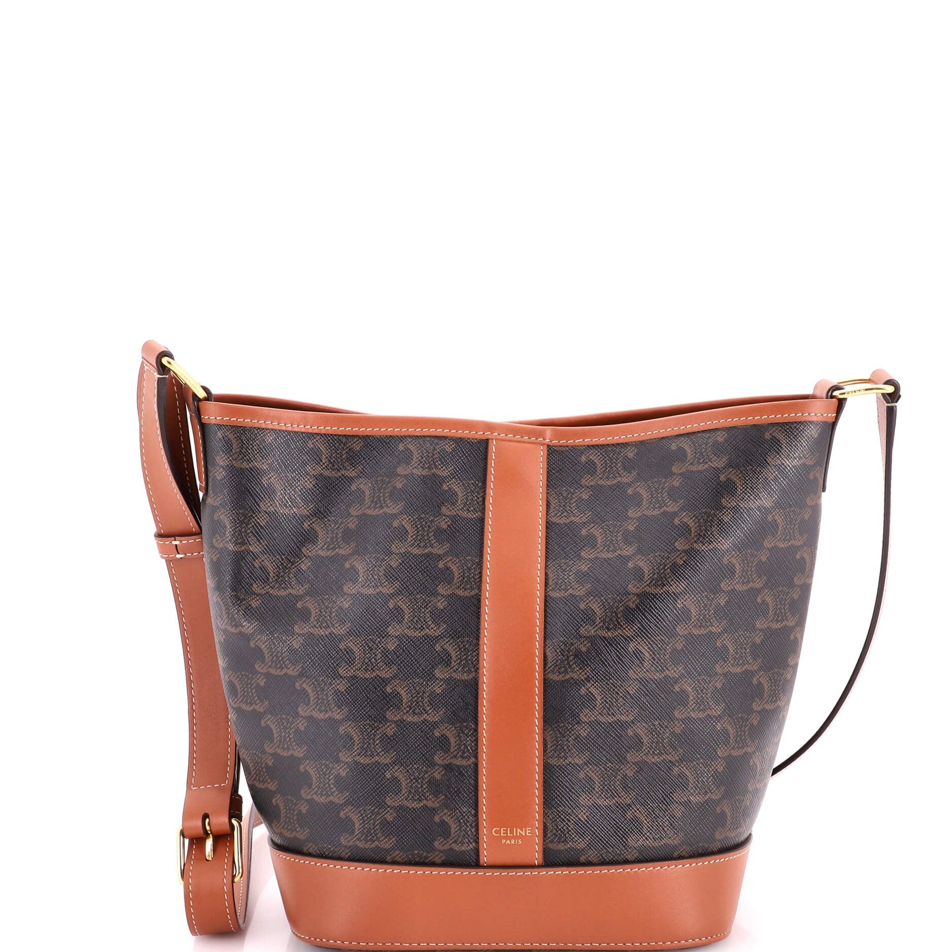 Bucket Bag Triomphe Coated Canvas Small