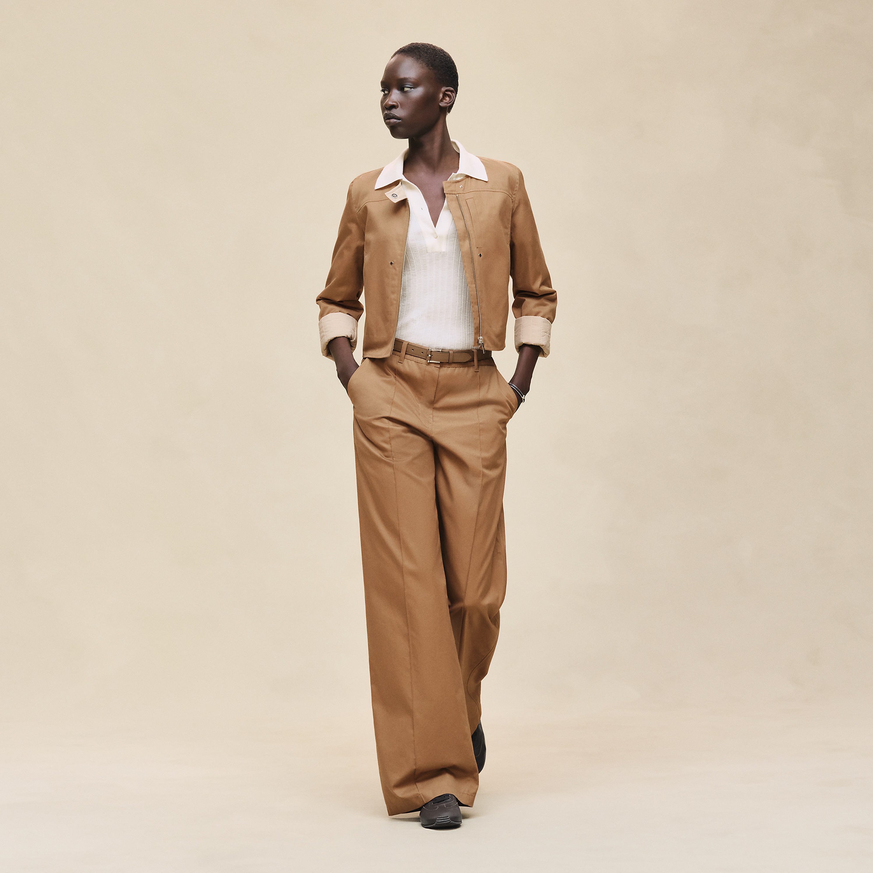 Blouson en twill de coton