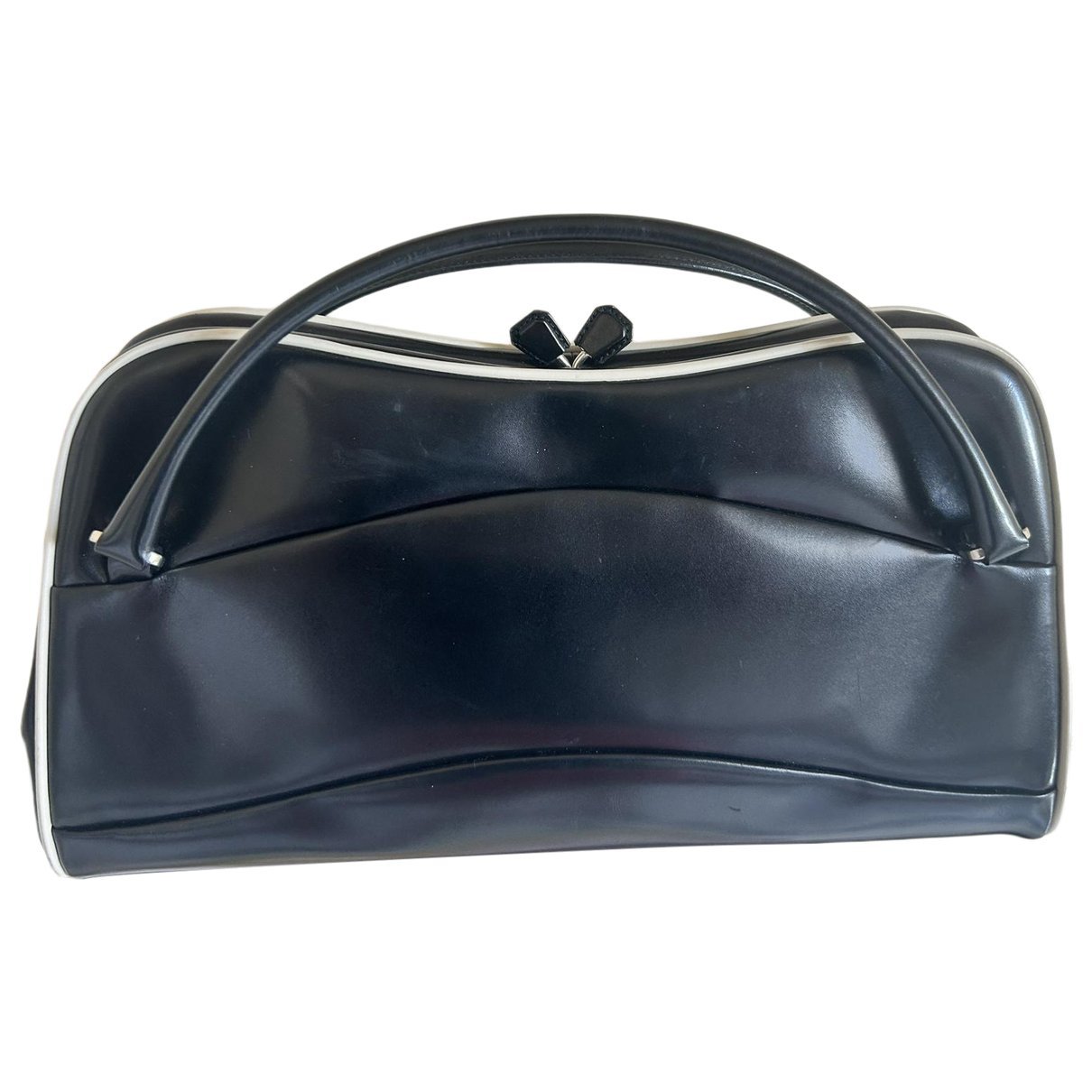 Bowling leather handbag
