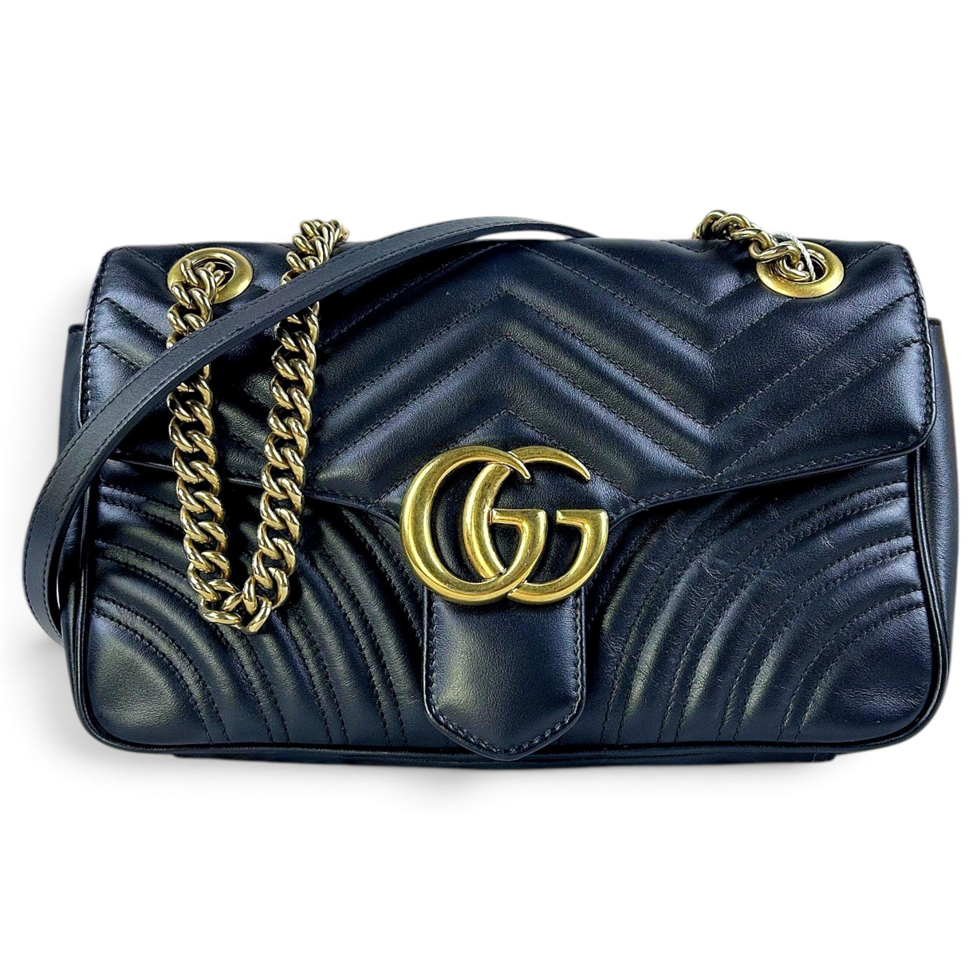 GG Marmont Flap leather handbag