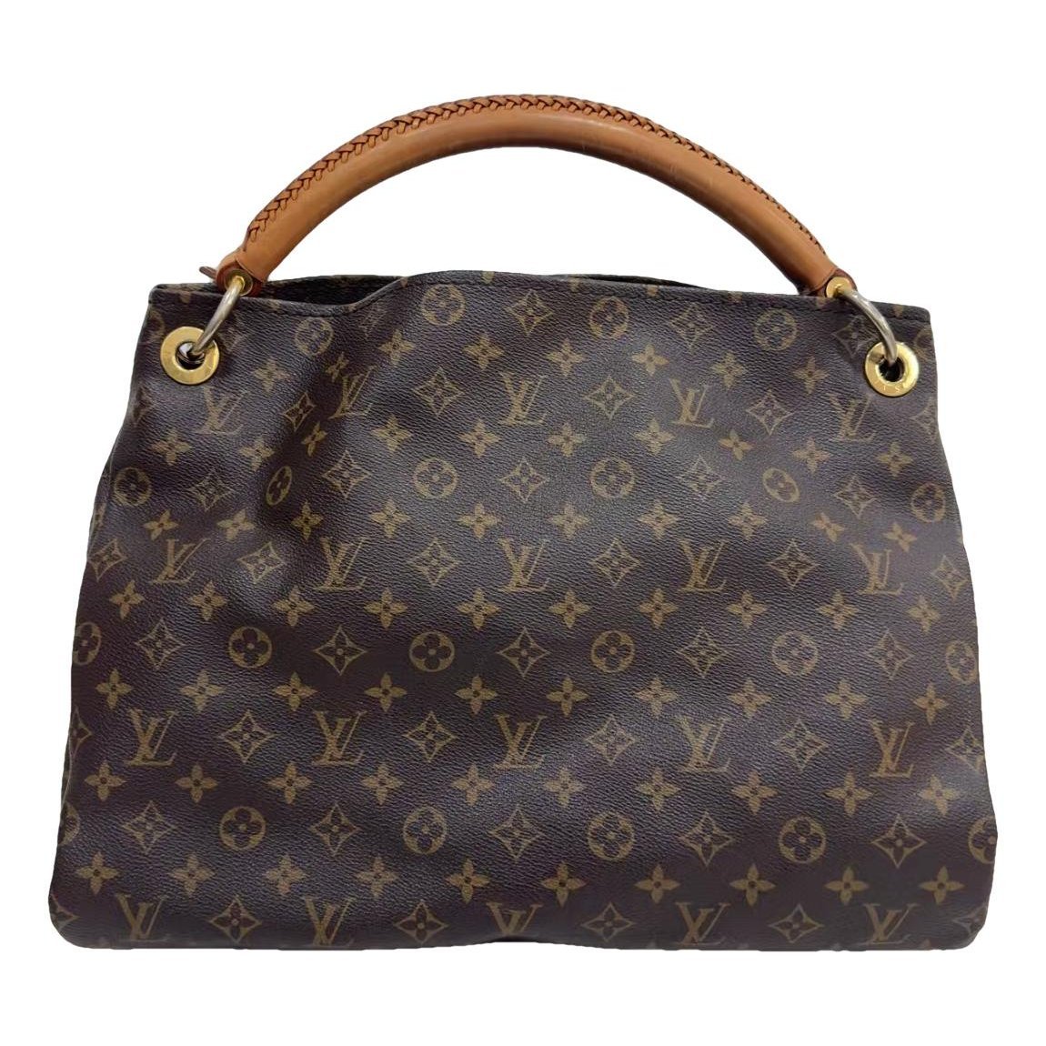Artsy leather handbag