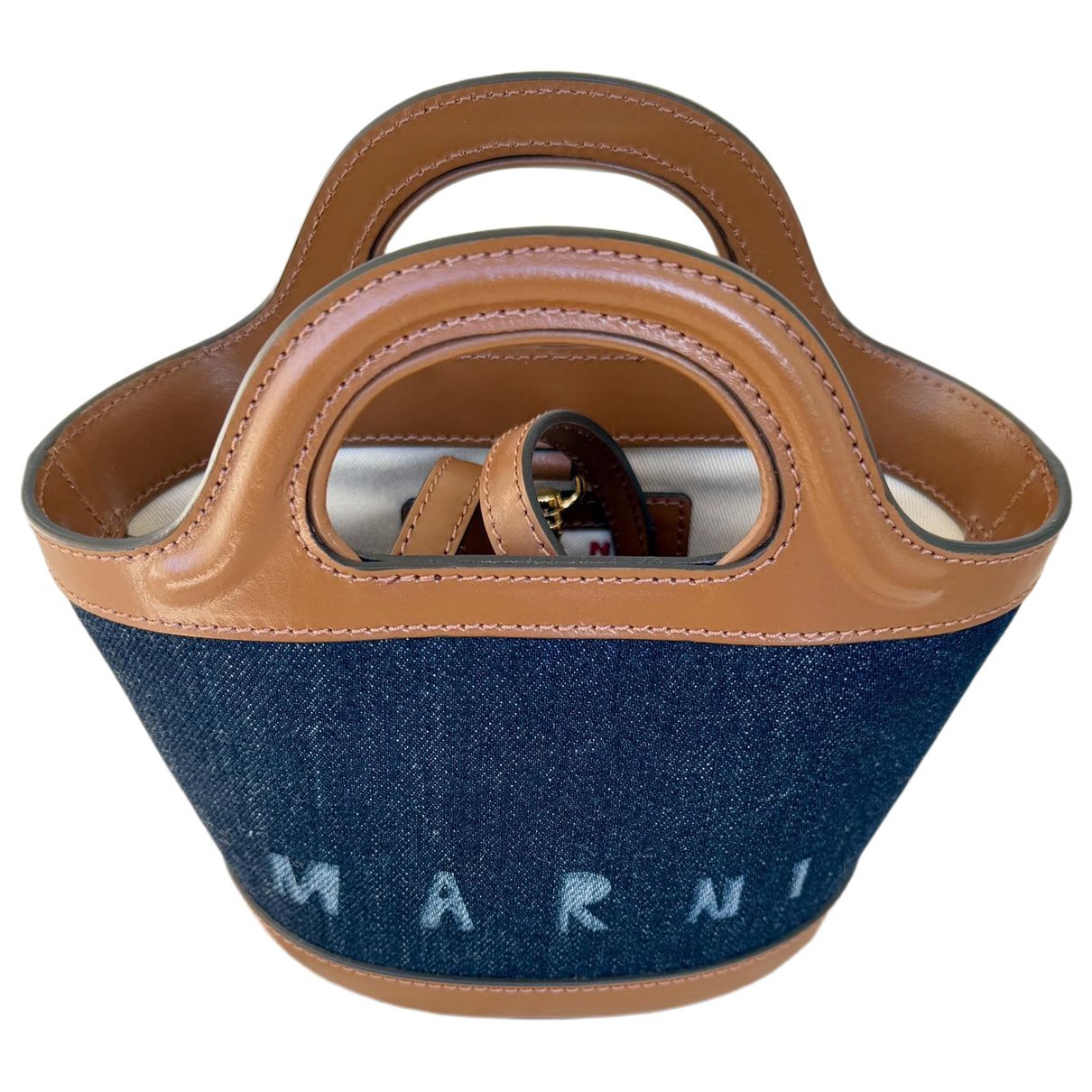 Tropicalia leather handbag