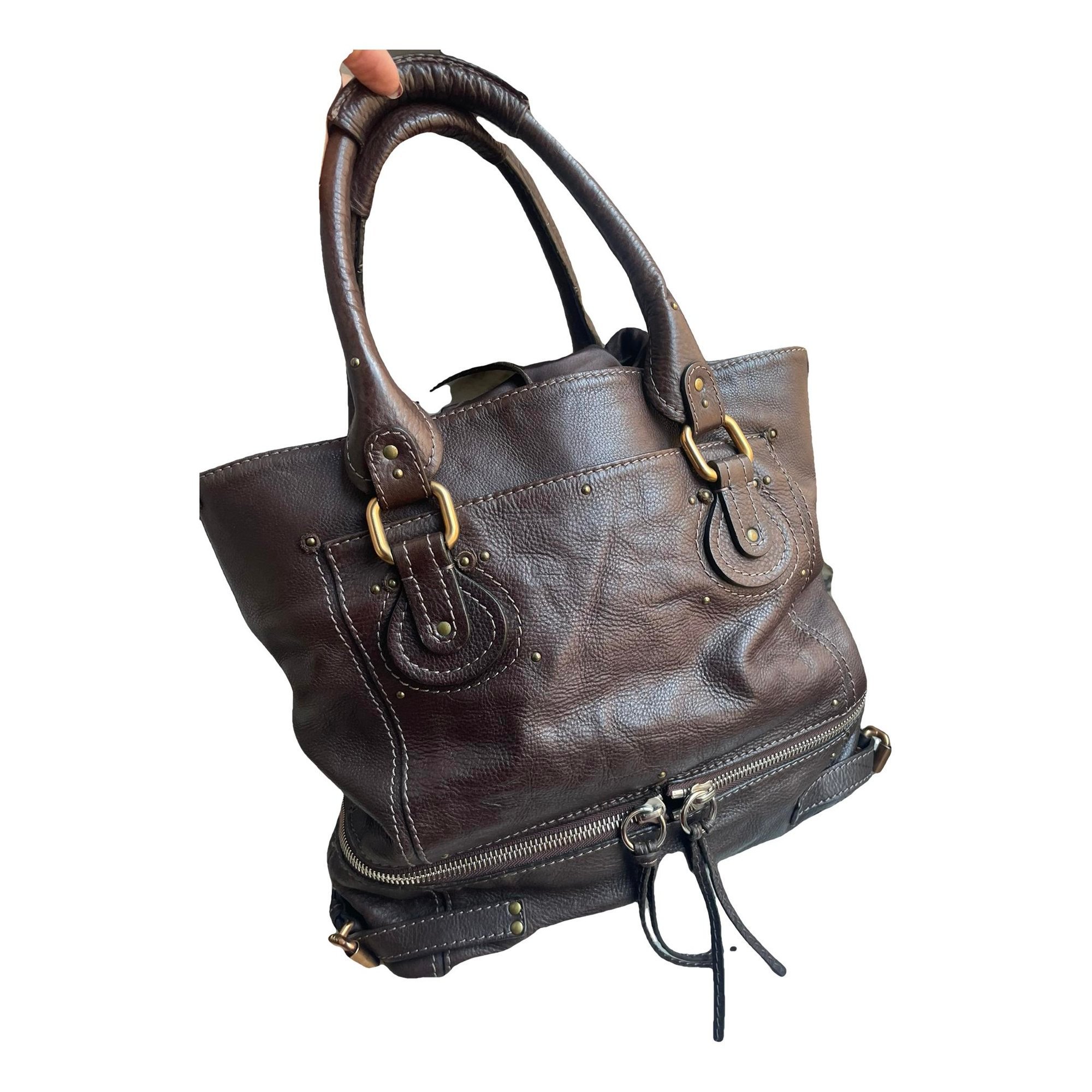 Paddington, Zip leather handbag